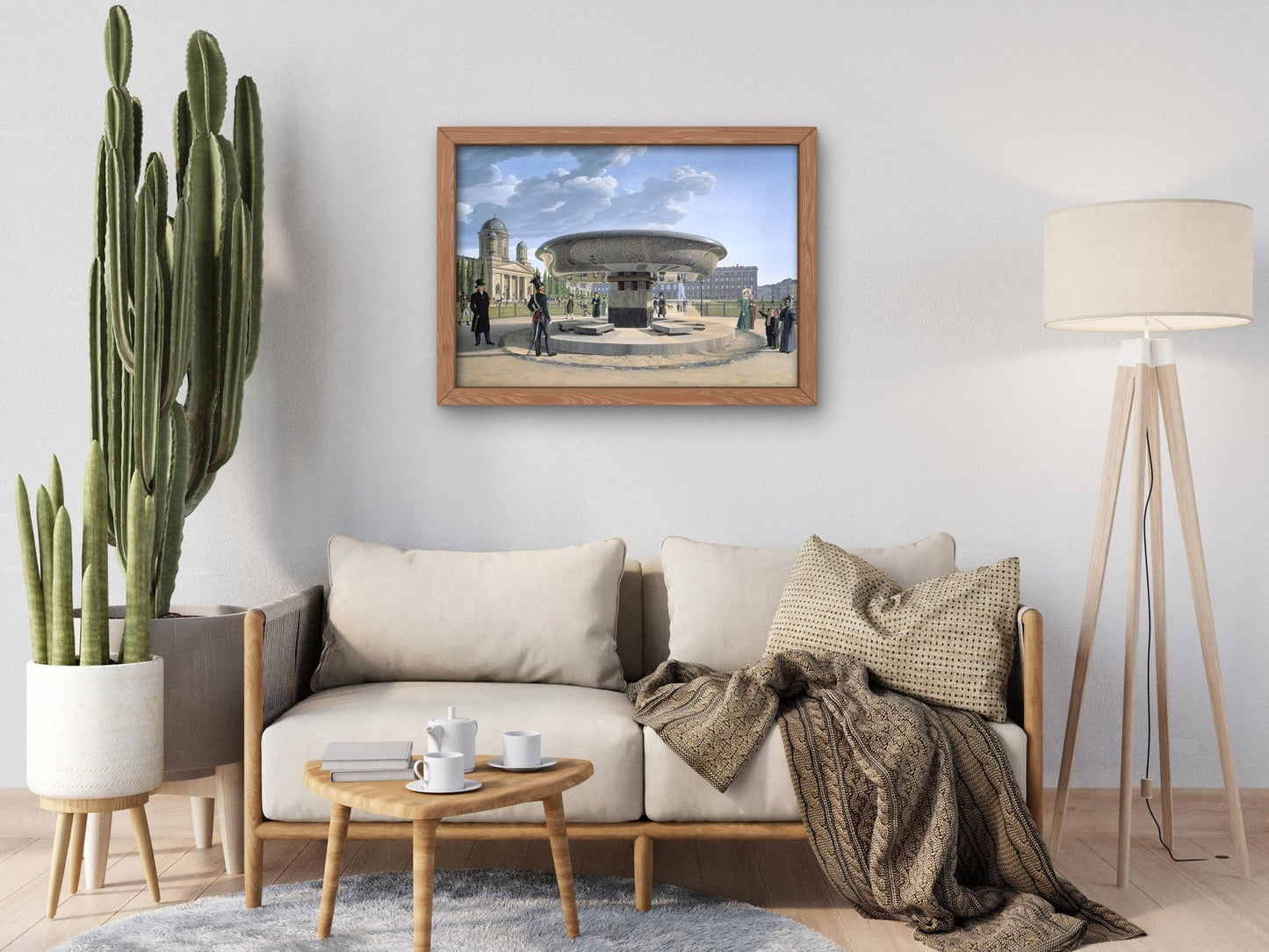 The Granite Bowl at the Lustgarten in Berlin by Johann Erdmann Hummel, 1831, Realism and Naturalism, fine art print