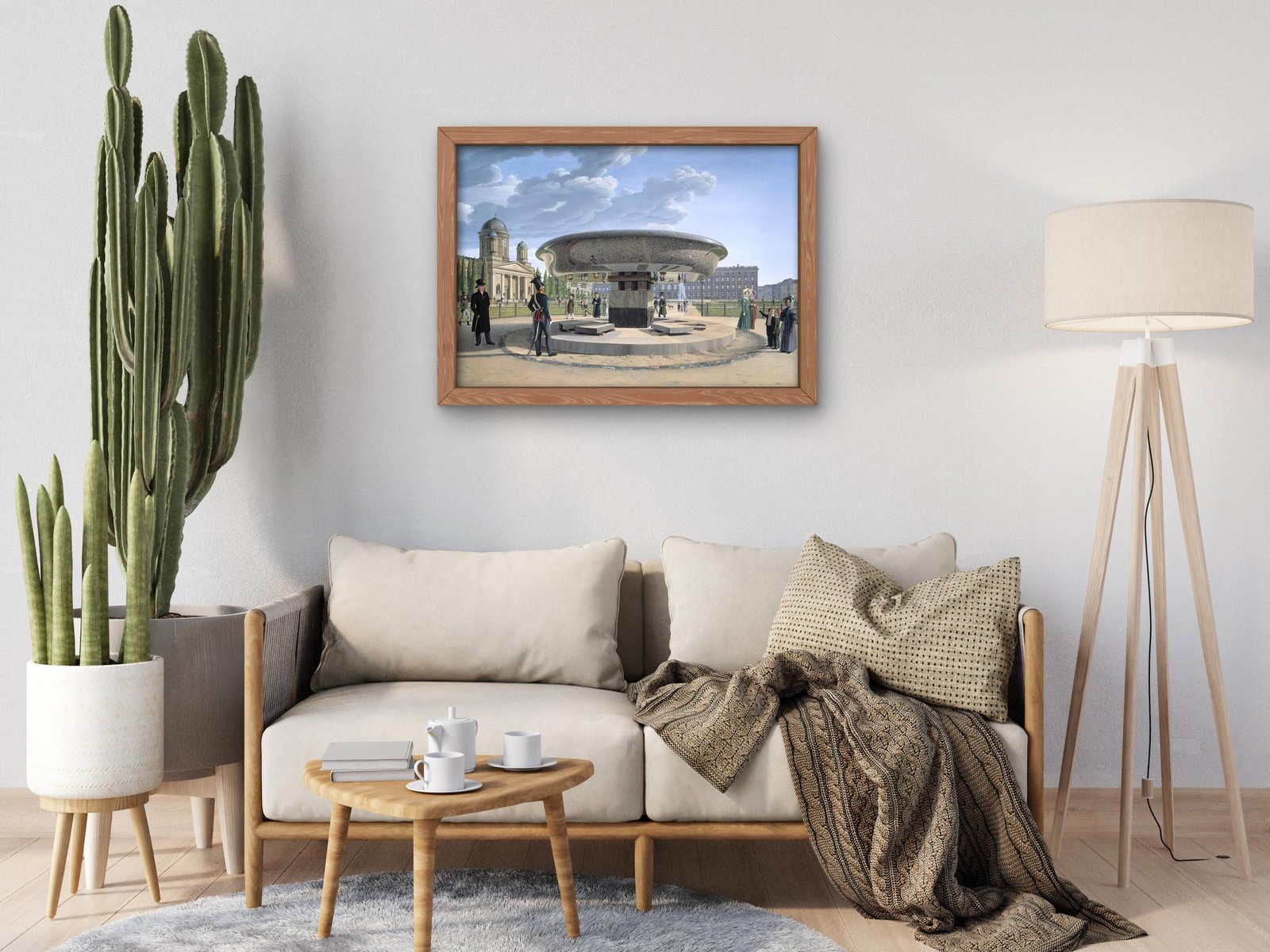 The Granite Bowl at the Lustgarten in Berlin by Johann Erdmann Hummel, 1831, Realism and Naturalism, fine art print