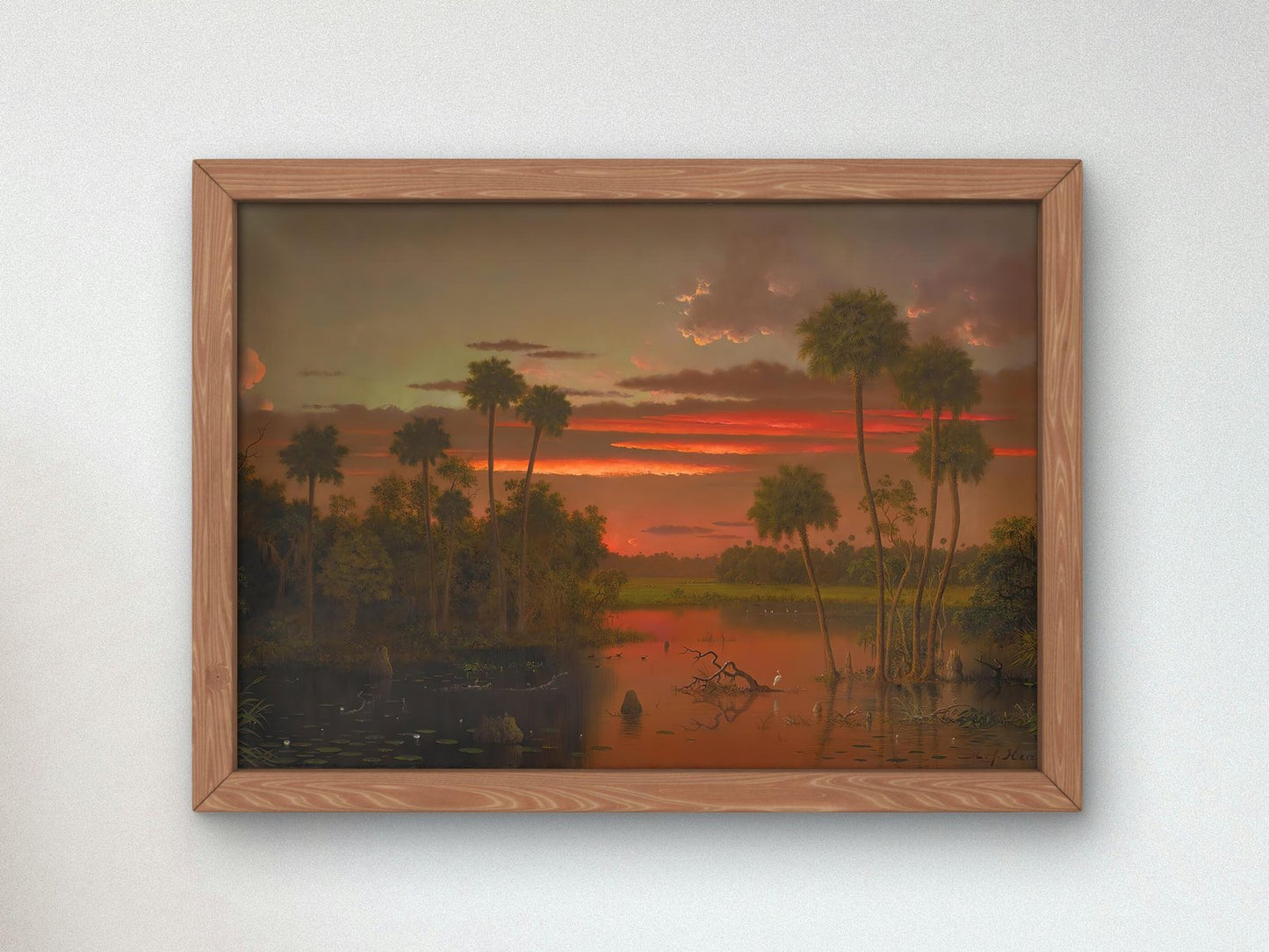 The Great Florida Sunset by Martin Johnson Heade, 1887, Romanticism and Classical Landscapes, fine art print