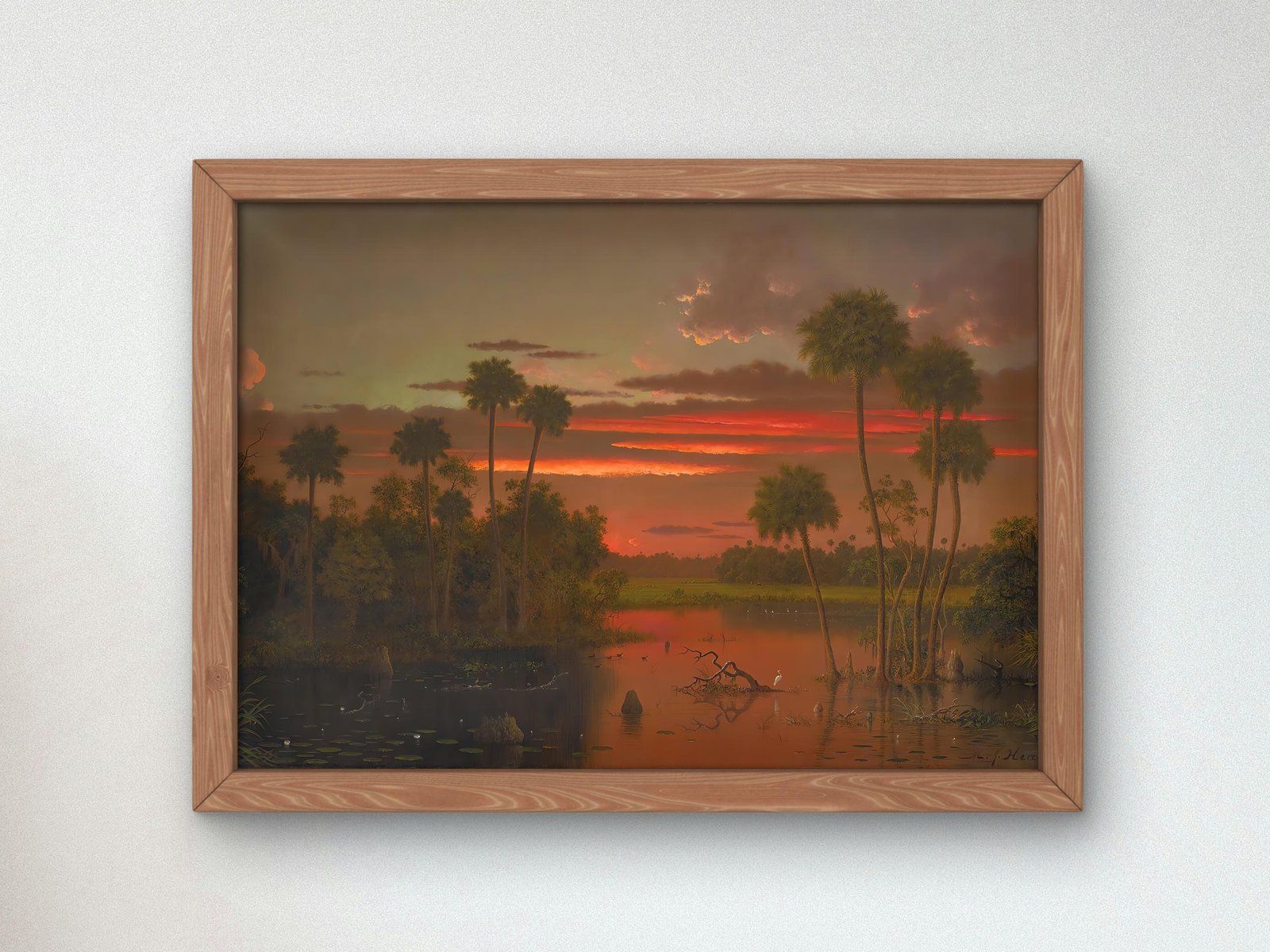 The Great Florida Sunset by Martin Johnson Heade, 1887, Romanticism and Classical Landscapes, fine art print