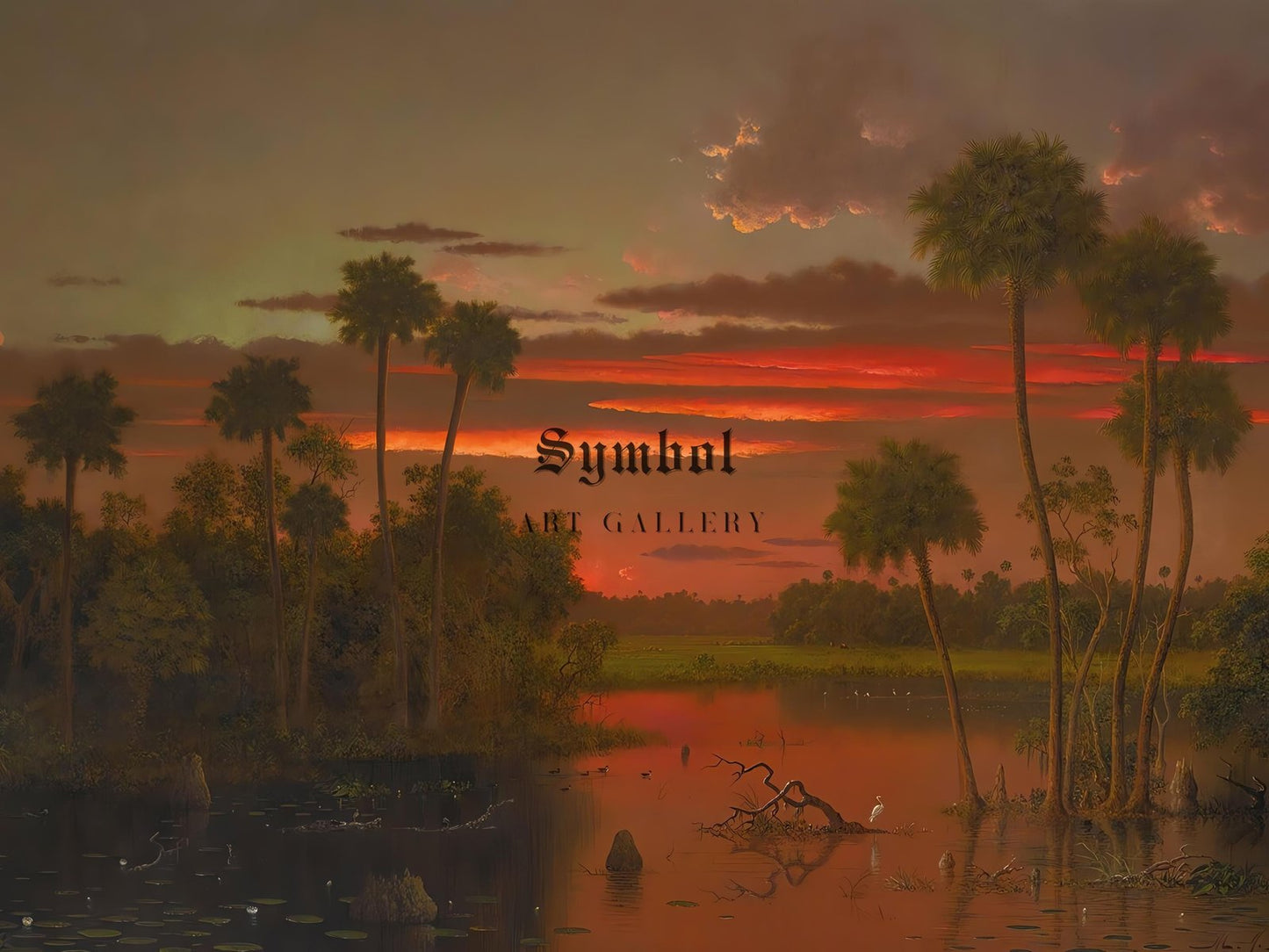 The Great Florida Sunset by Martin Johnson Heade, 1887, Romanticism and Classical Landscapes, fine art print