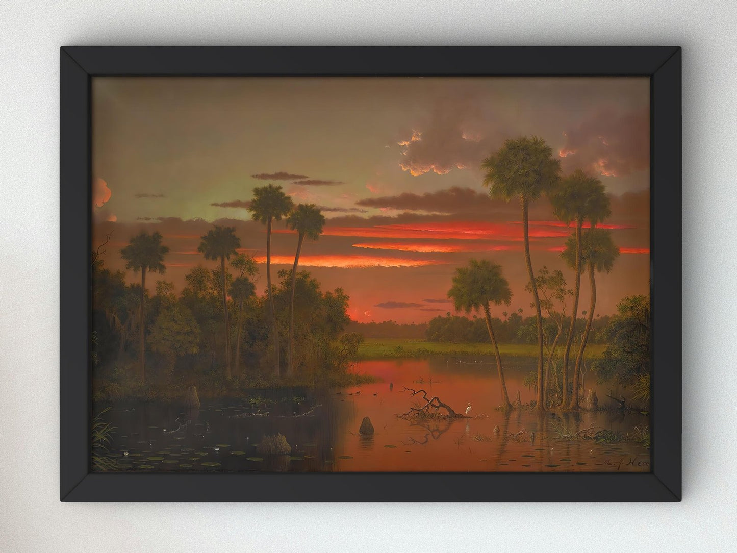 The Great Florida Sunset by Martin Johnson Heade, 1887, Romanticism and Classical Landscapes, fine art print