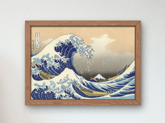 The Great Wave off Kanagawa by Katsushika Hokusai, 1831, Japanese Woodblock Prints, fine art print