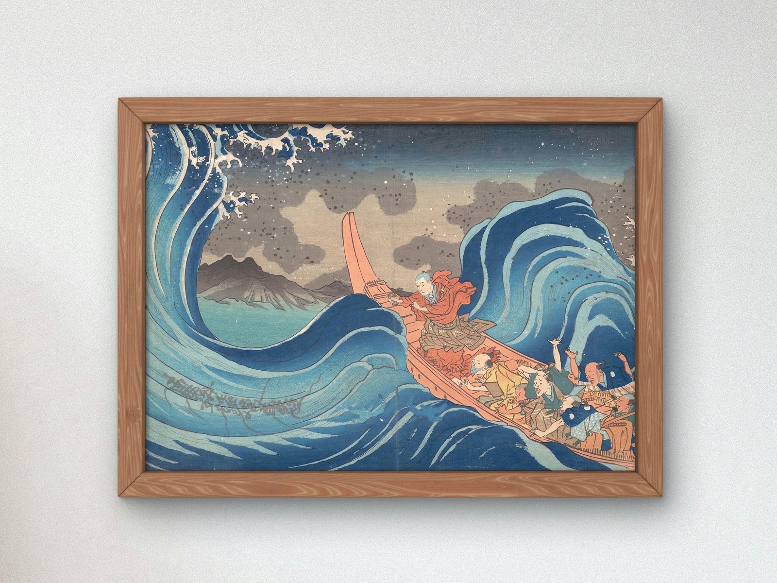 The Great Wave by Utagawa Kuniyoshi, 1835, Japanese Woodblock Prints, fine art print