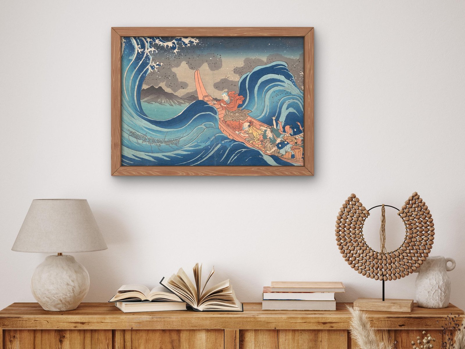 The Great Wave by Utagawa Kuniyoshi, 1835, Japanese Woodblock Prints, fine art print