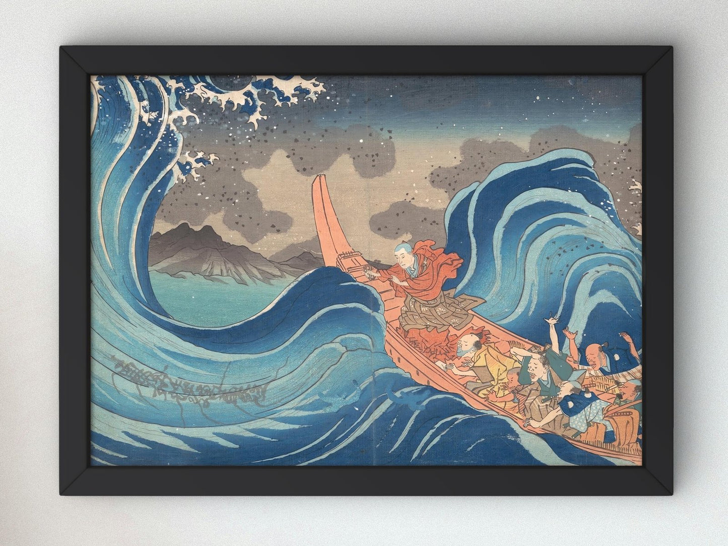 The Great Wave by Utagawa Kuniyoshi, 1835, Japanese Woodblock Prints, fine art print