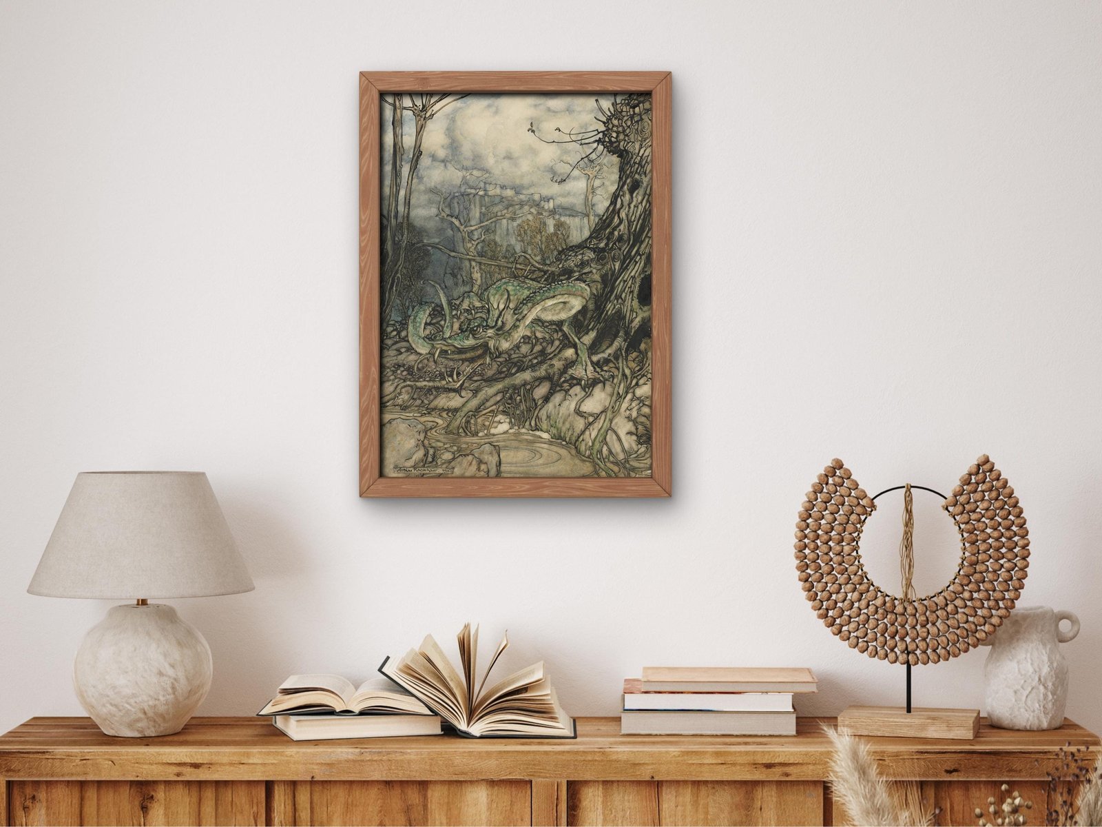 Arthur Rackham illustration, 1910, Art Nouveau and Belle Époque, fine art print