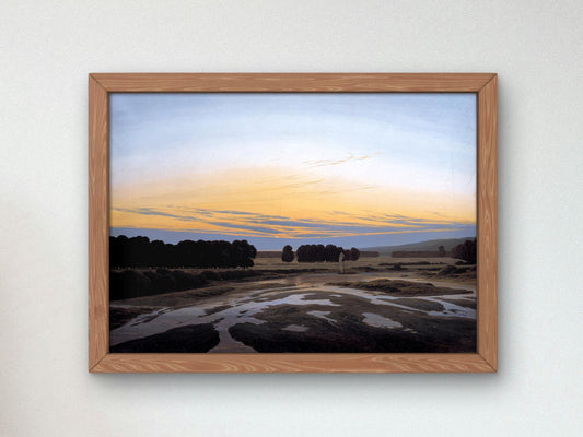 The Grosse Gehege near Dresden by Caspar David Friedrich, 1832, Romanticism and Classical Landscapes, fine art print