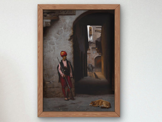 The Guard by Jean-Léon Gérôme, 1889, Orientalism and Exoticism, fine art print