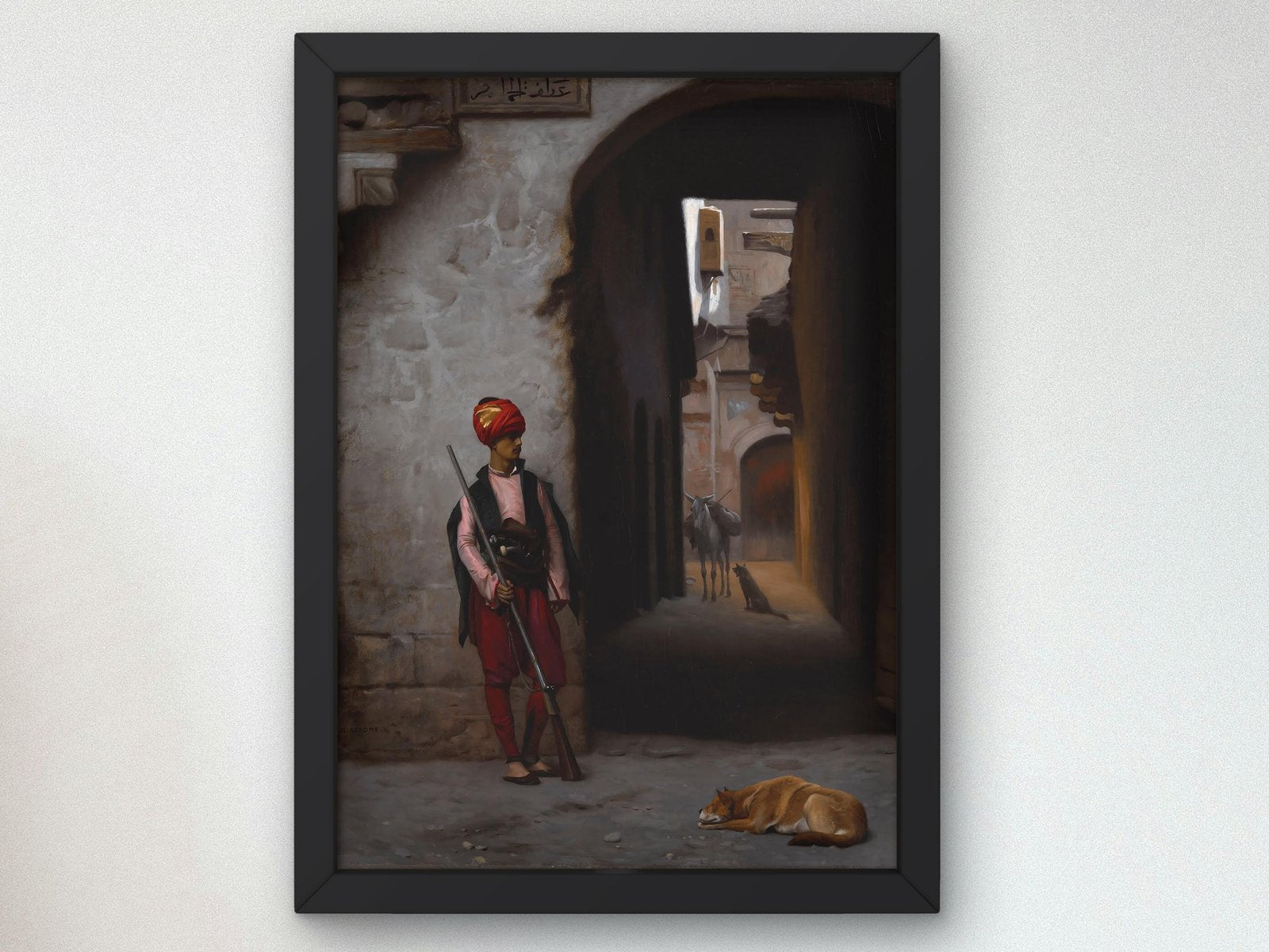The Guard by Jean-Léon Gérôme, 1889, Orientalism and Exoticism, fine art print