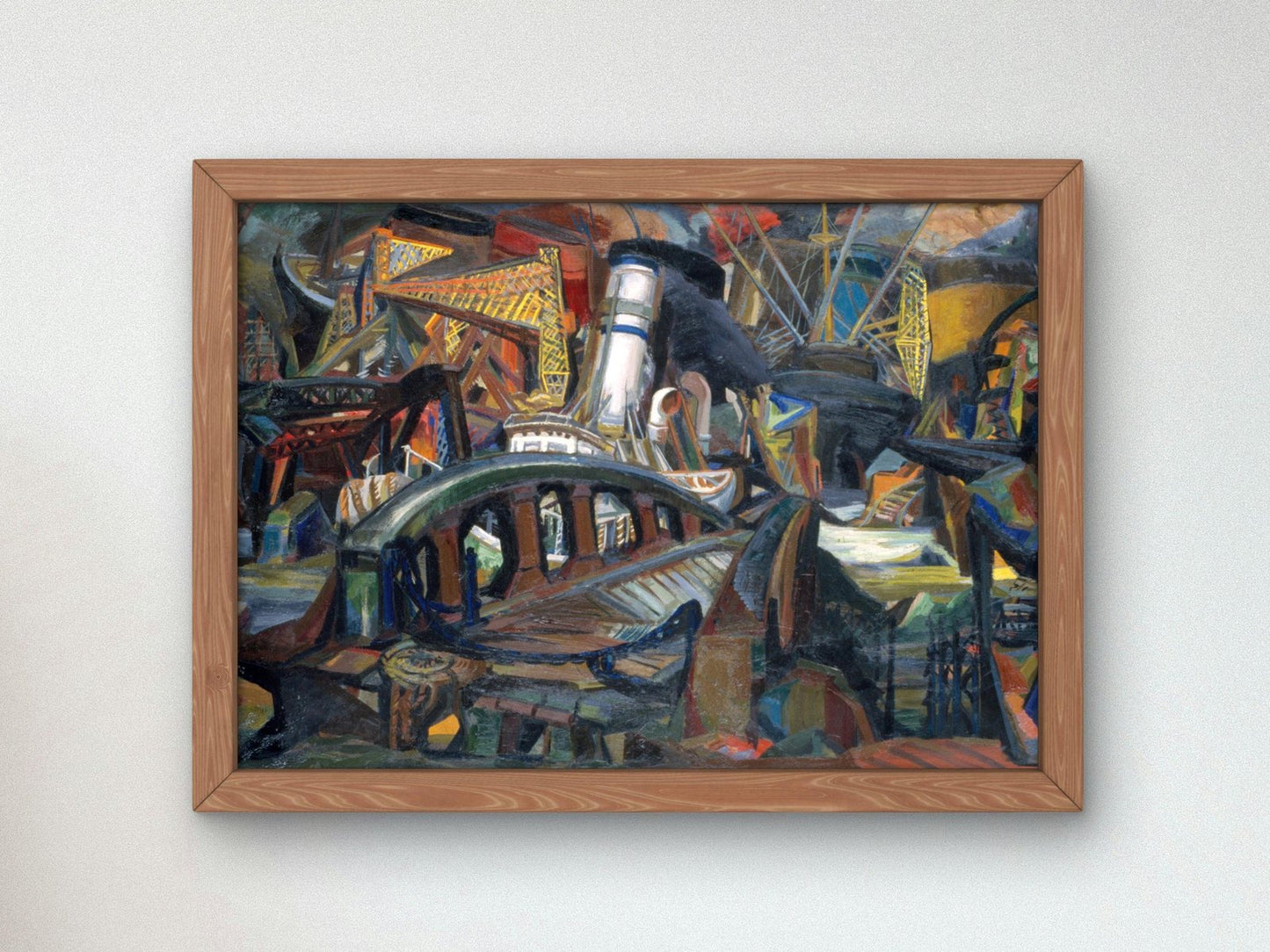 The Harbor by Josef Presser, 1943, Art Deco and American Modernism, fine art print
