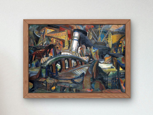 The Harbor by Josef Presser, 1943, Art Deco and American Modernism, fine art print