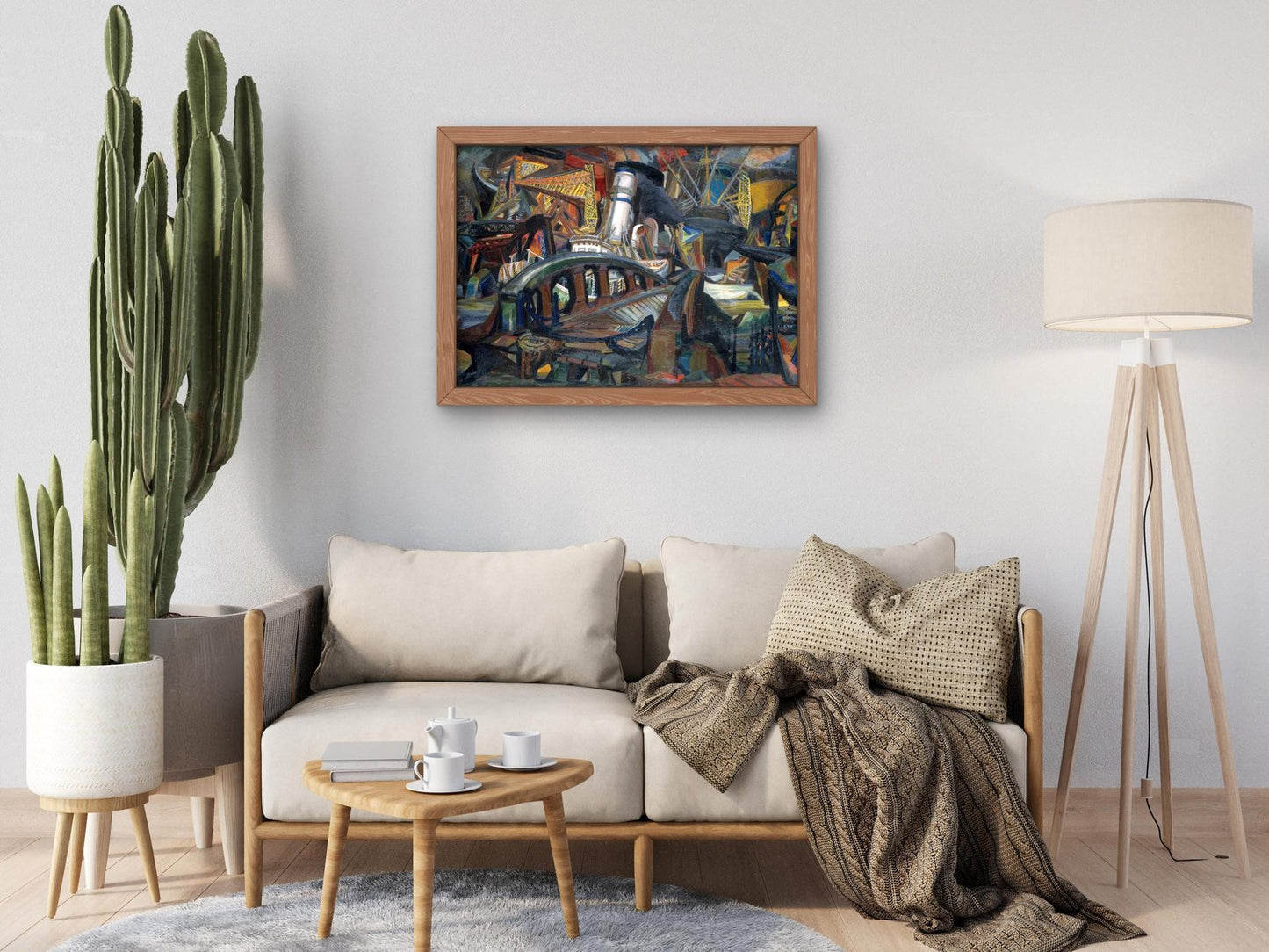 The Harbor by Josef Presser, 1943, Art Deco and American Modernism, fine art print