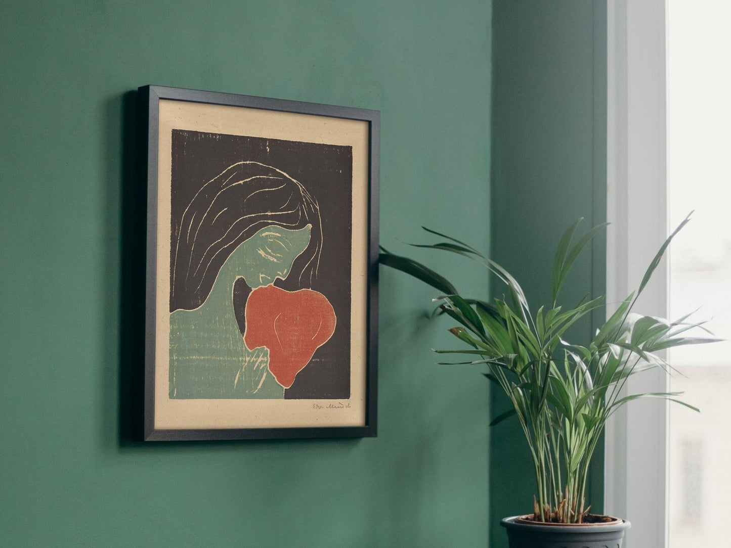 The Heart by Edvard Munch, 1899, Expressionism and Fauvism, fine art print