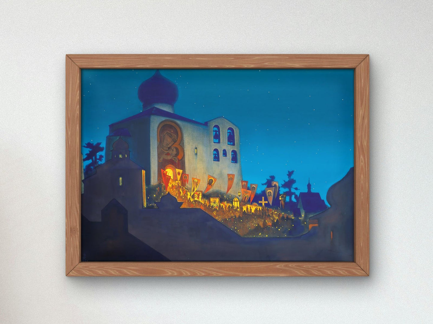 The Heavenly Forces are Serving with us invisibly Easter Night by Nicolas Roerich, 1934, Surrealism and Modern Art, fine art print