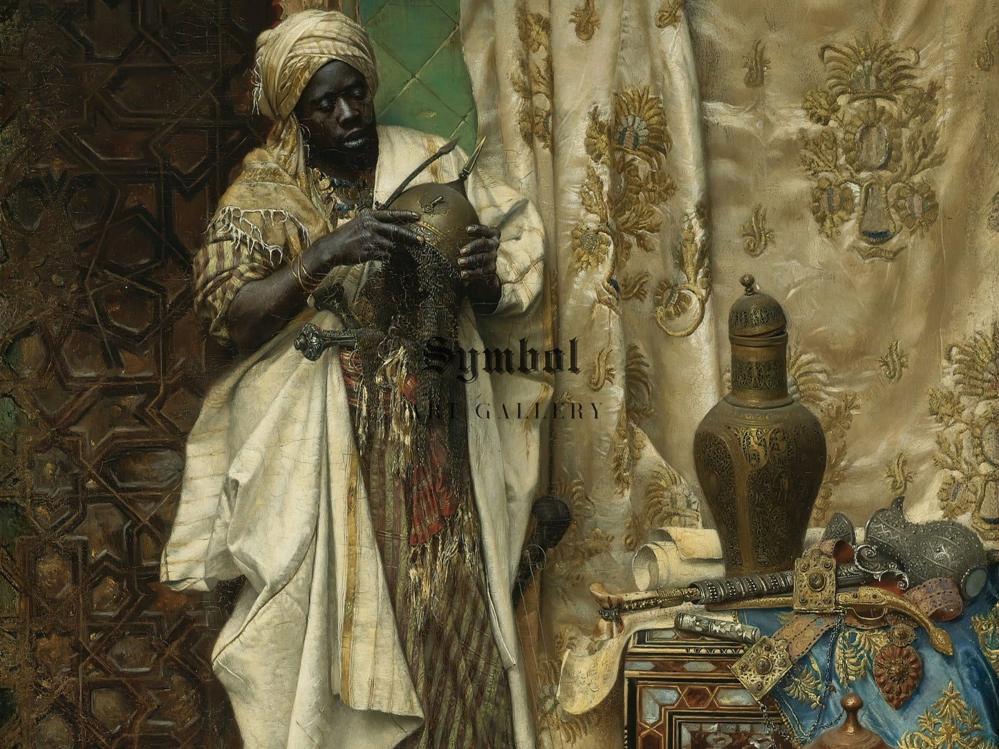 The Inspection by Ludwig Deutsch, 1883, Orientalism and Exoticism, fine art print