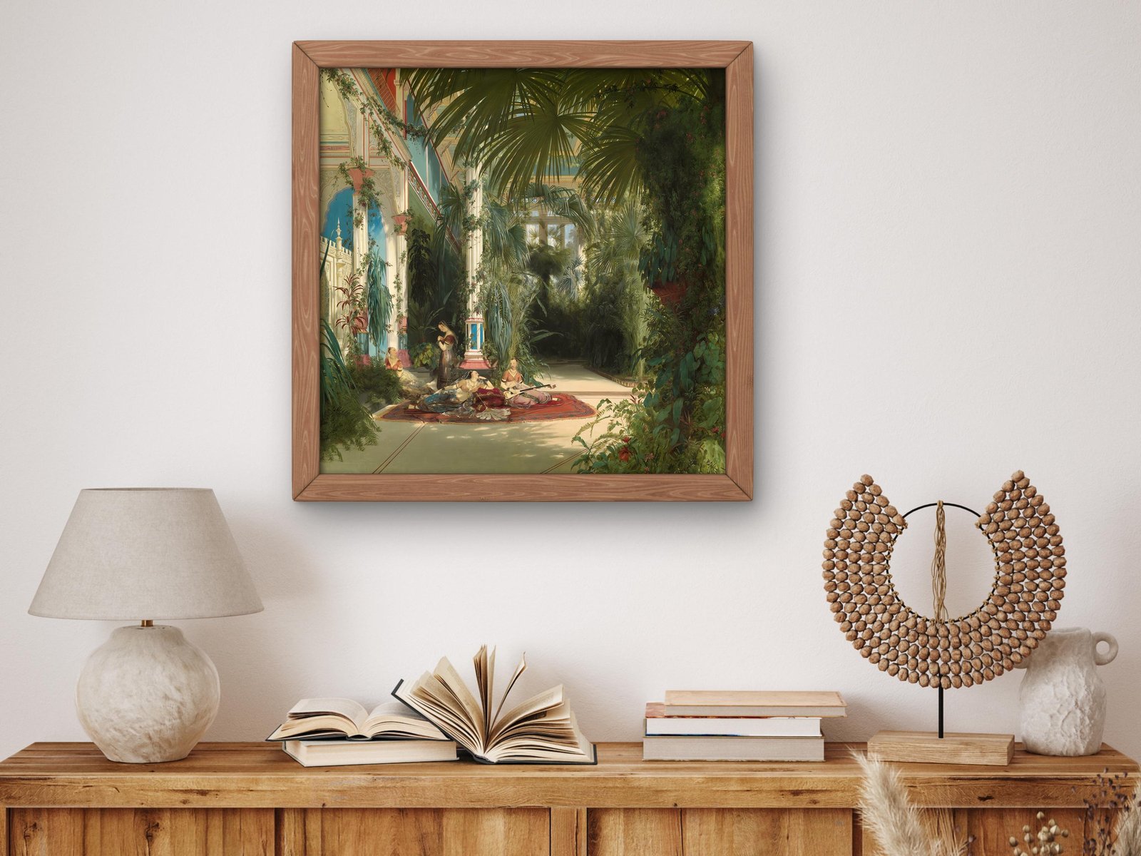 The Interior of the Palm House on the Pfaueninsel Near Potsdam by Carl Blechen, 1834, Romanticism and Classical Landscapes, fine art print