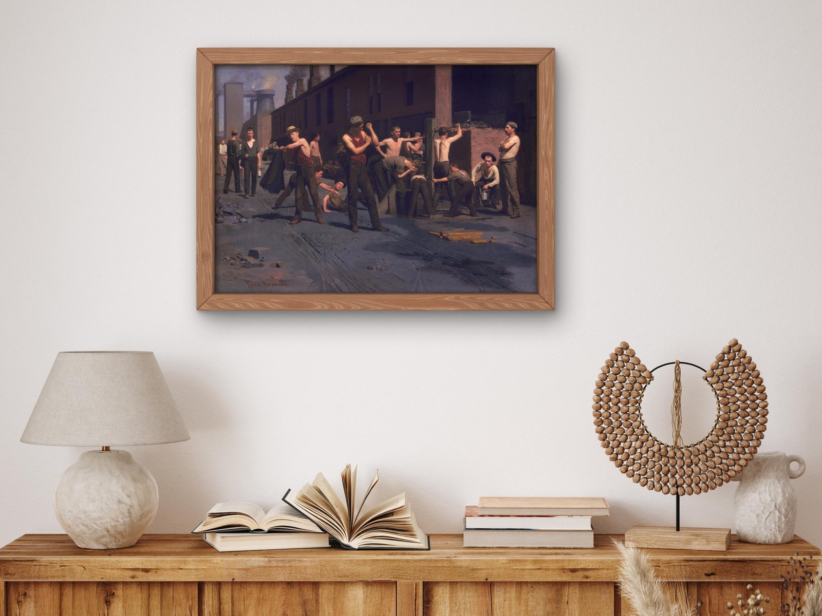 The Ironworkers' Noontime by Thomas Pollock Anshutz, 1880, Realism and Naturalism, fine art print