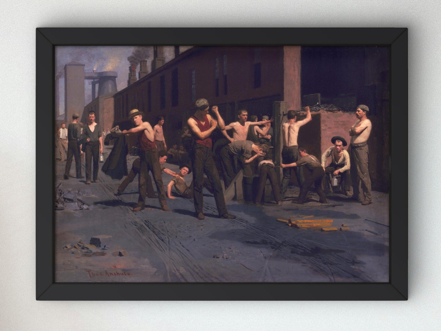 The Ironworkers' Noontime by Thomas Pollock Anshutz, 1880, Realism and Naturalism, fine art print