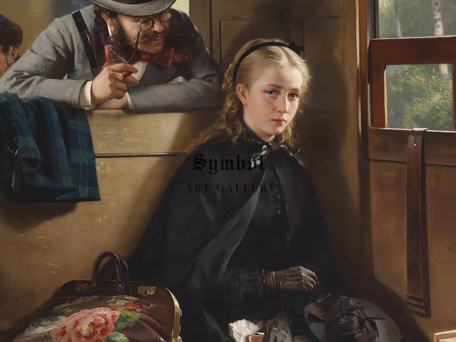 The Irritating Gentleman by Berthold Woltze, 1874, Realism and Naturalism, fine art print