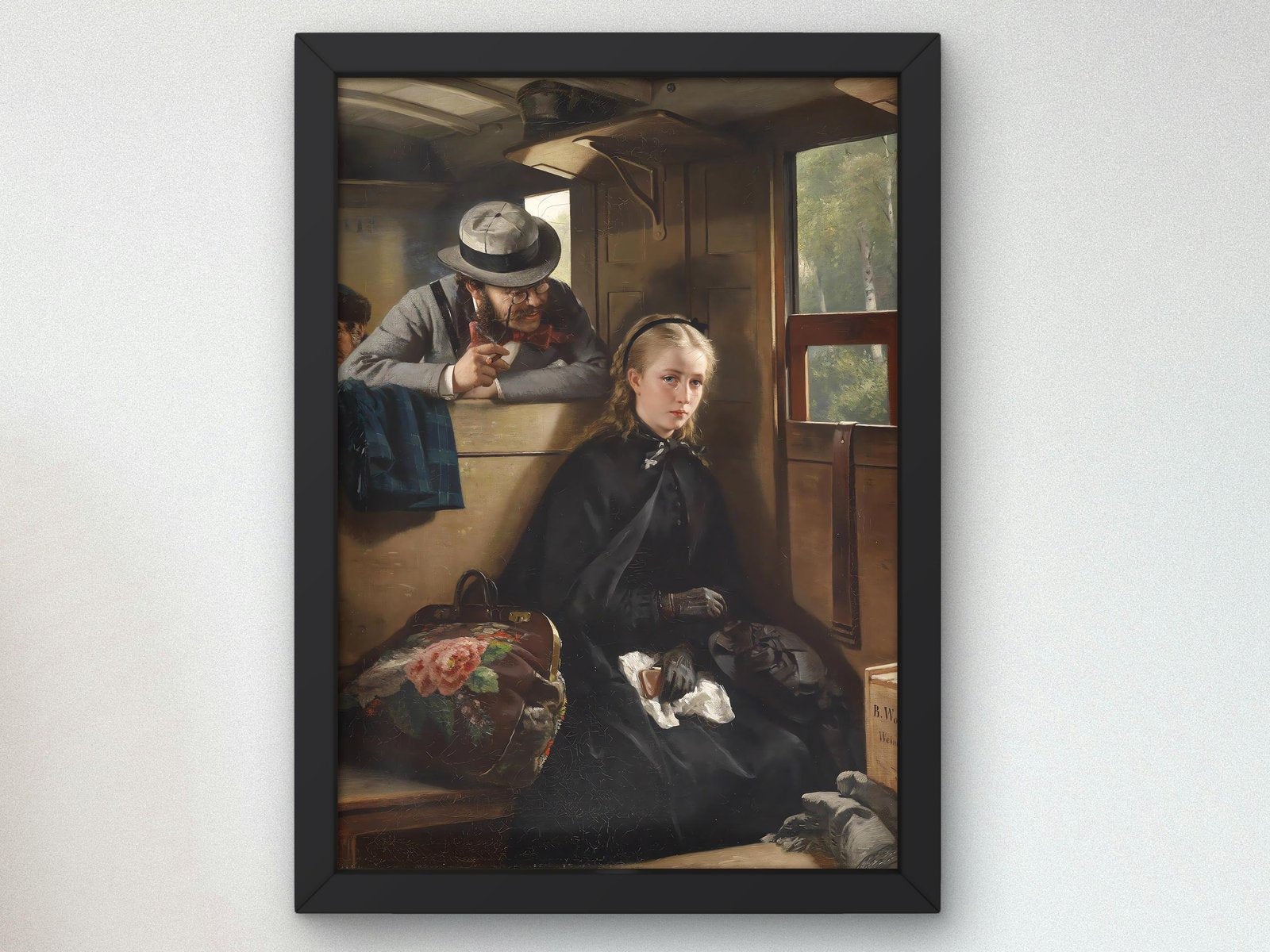 The Irritating Gentleman by Berthold Woltze, 1874, Realism and Naturalism, fine art print