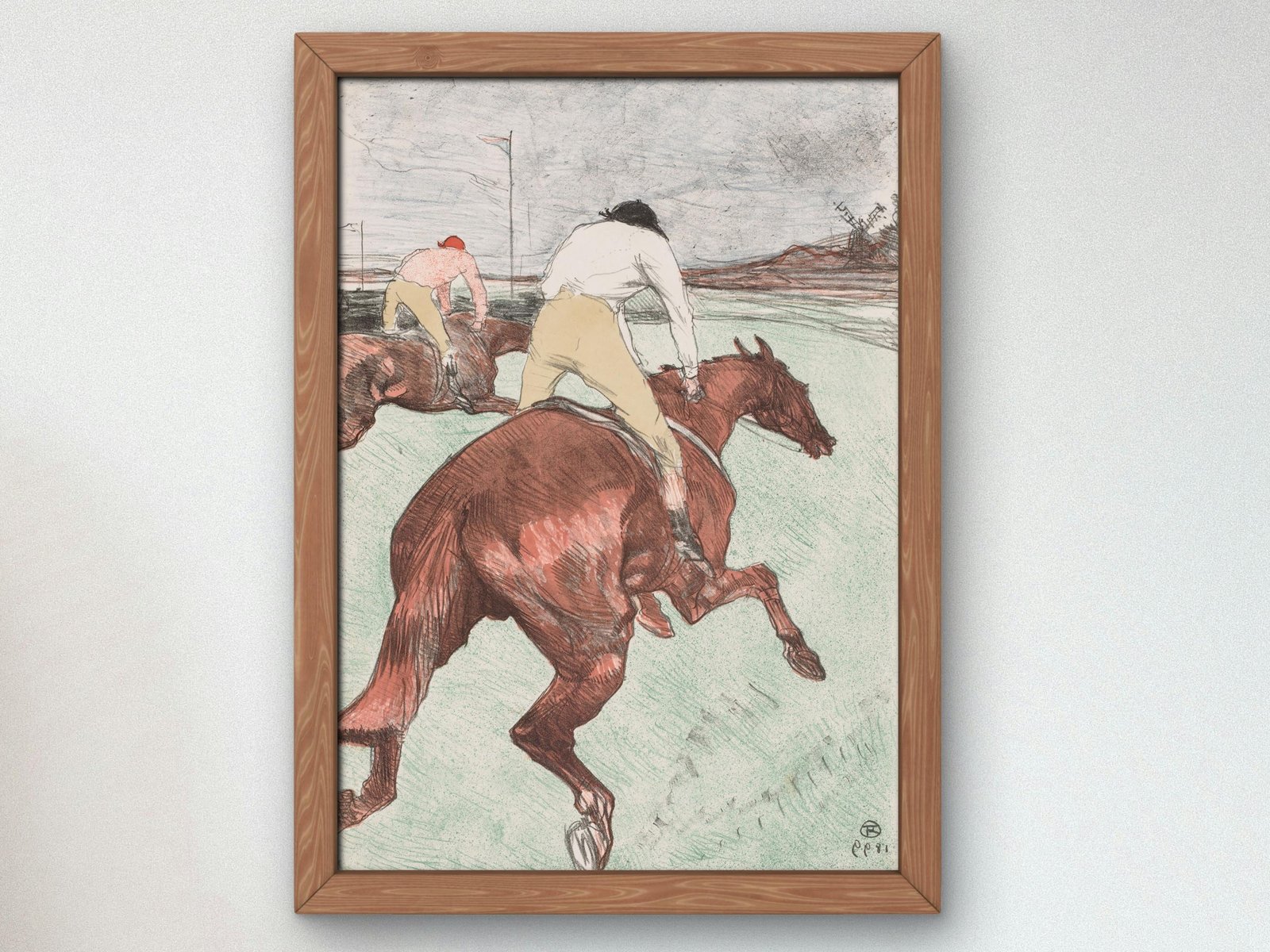 The Jockey by Henri de Toulouse Lautrec, 1899, Art Nouveau and Belle Époque, fine art print