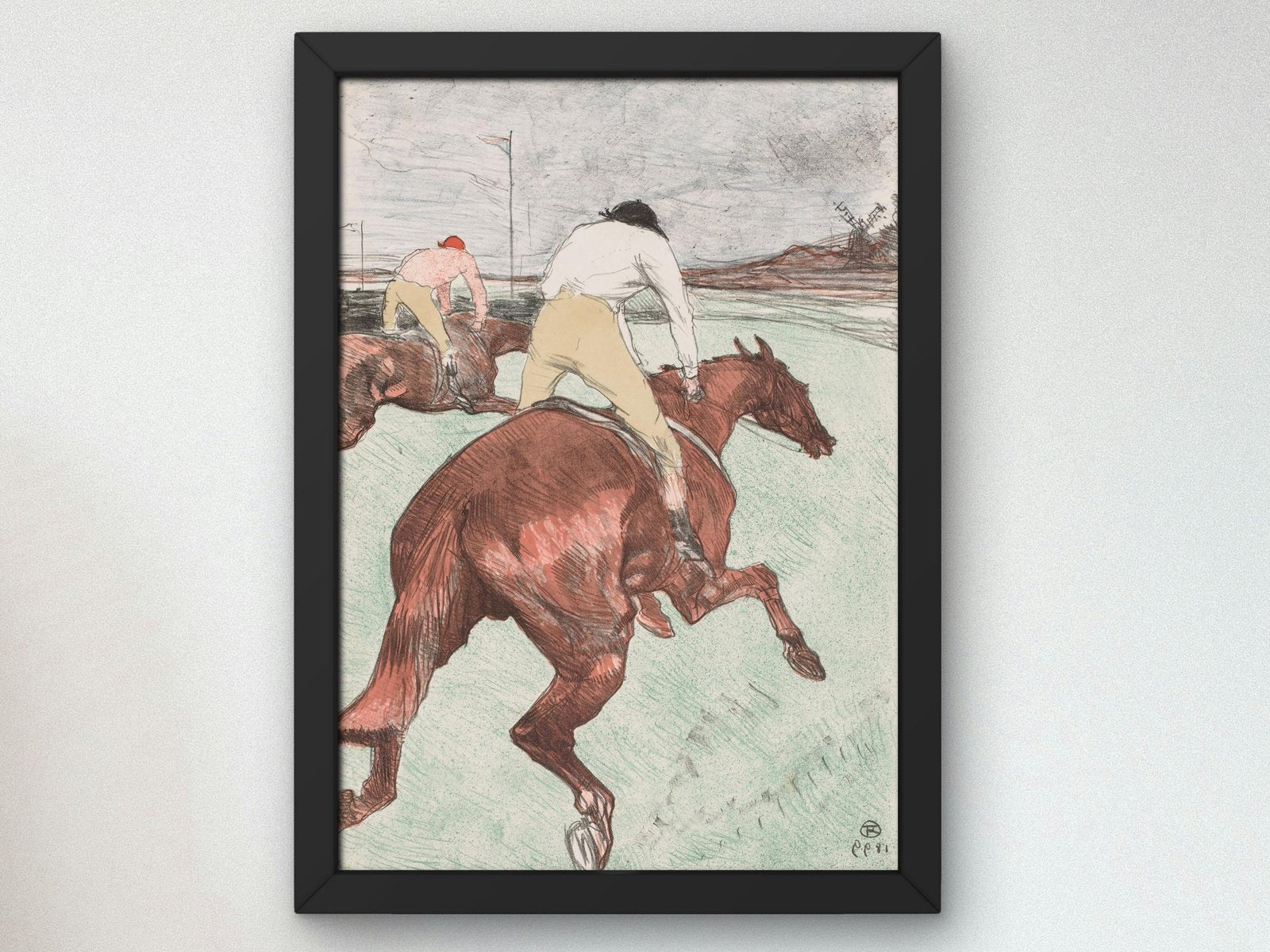 The Jockey by Henri de Toulouse Lautrec, 1899, Art Nouveau and Belle Époque, fine art print