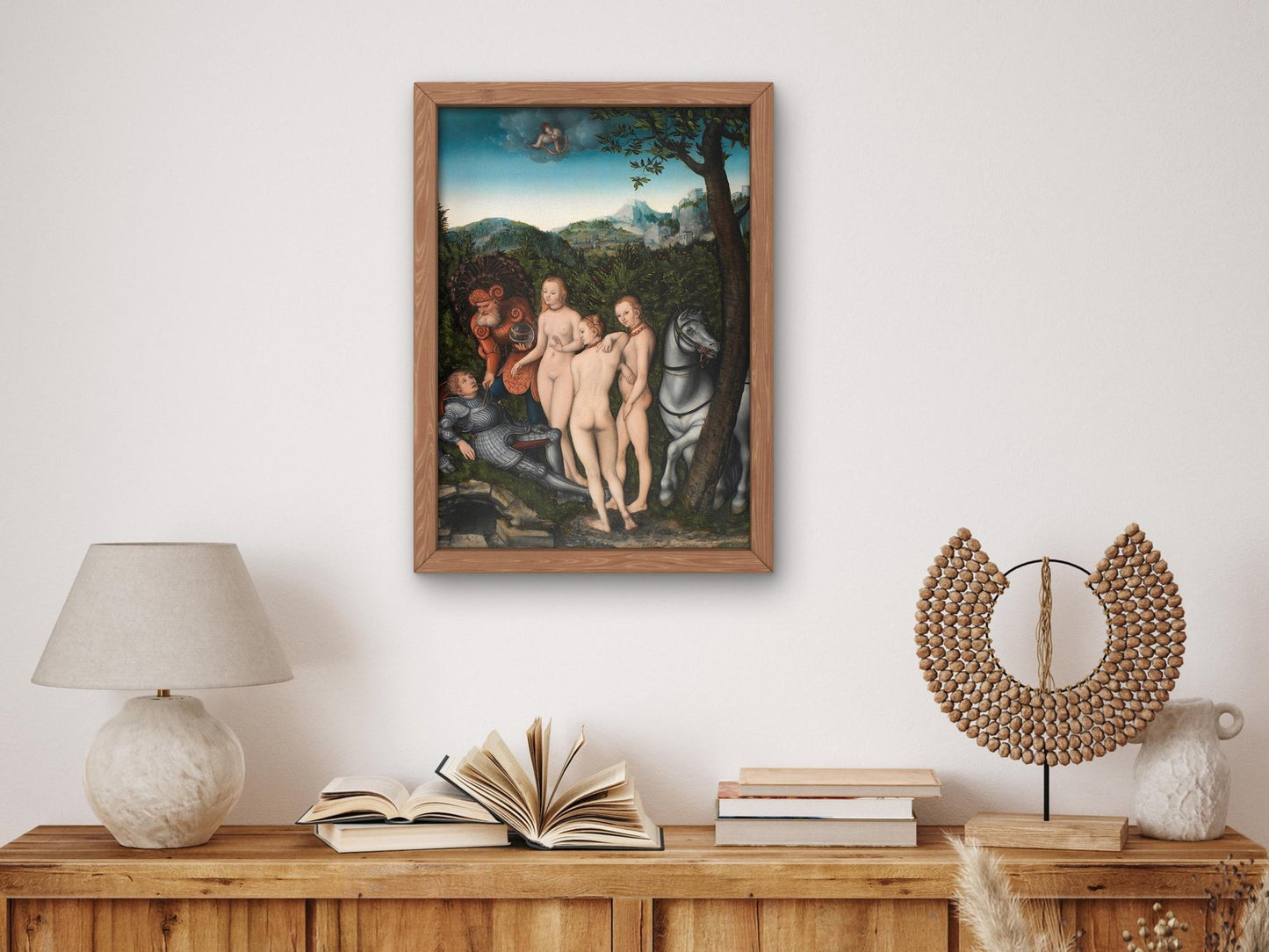 The Judgement of Paris by Lucas Cranach the Elder, 1527, Renaissance, fine art print