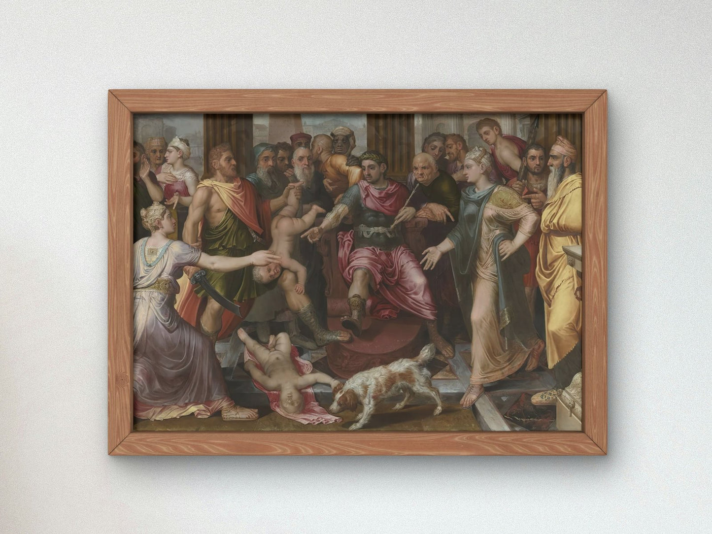 The Judgement of Solomon by Frans Floris, 1547, Renaissance, fine art print