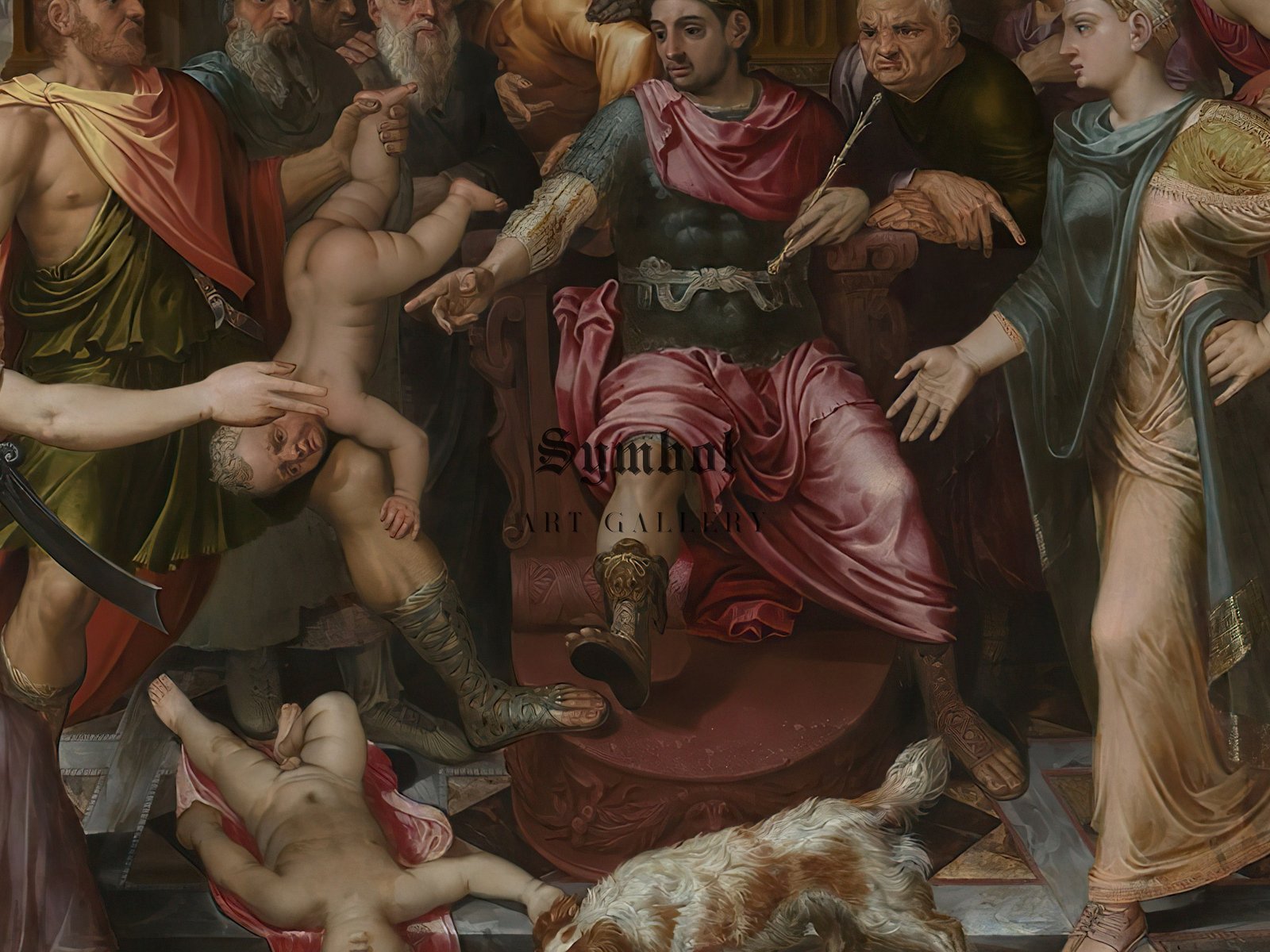 The Judgement of Solomon by Frans Floris, 1547, Renaissance, fine art print
