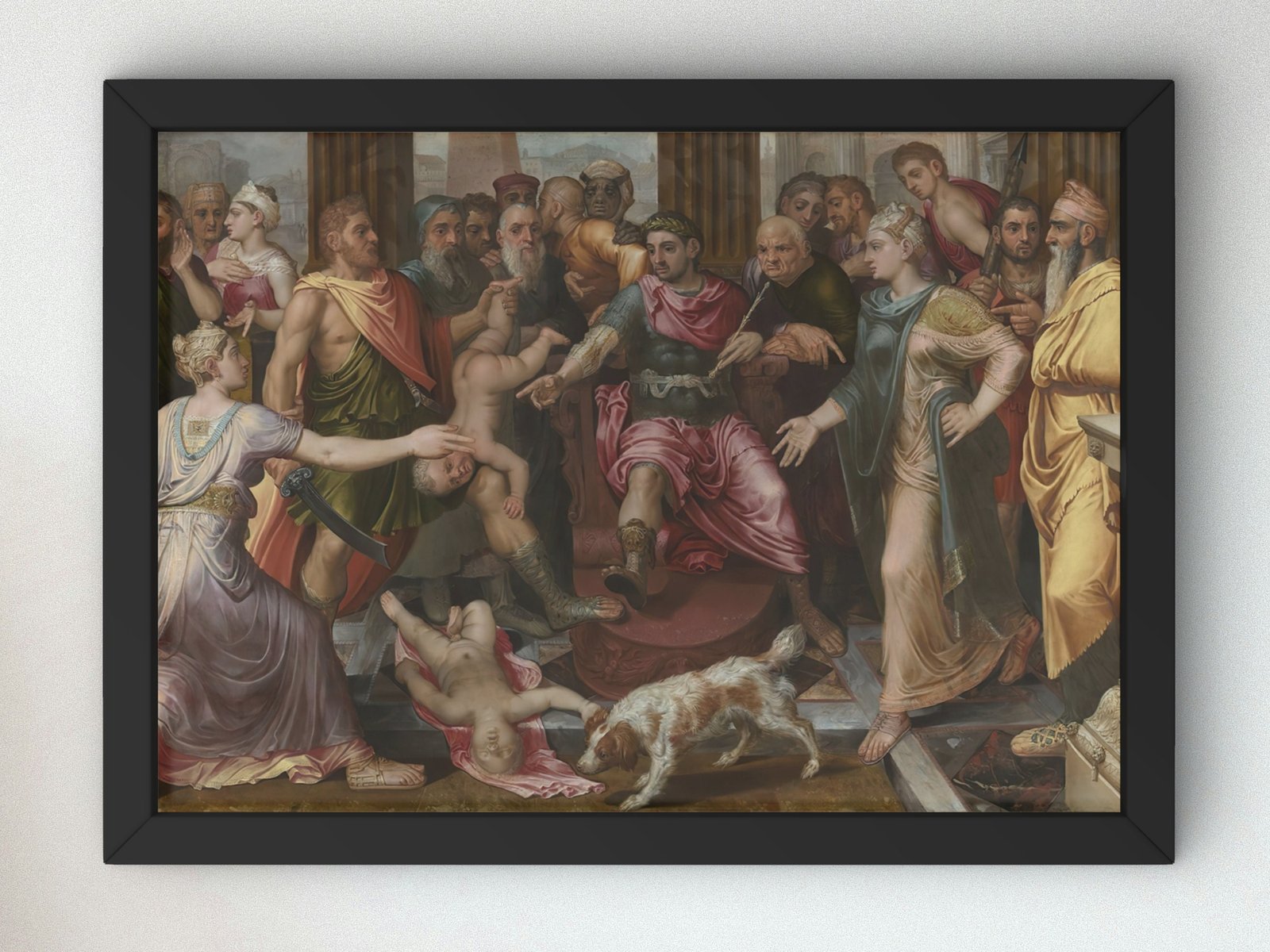 The Judgement of Solomon by Frans Floris, 1547, Renaissance, fine art print