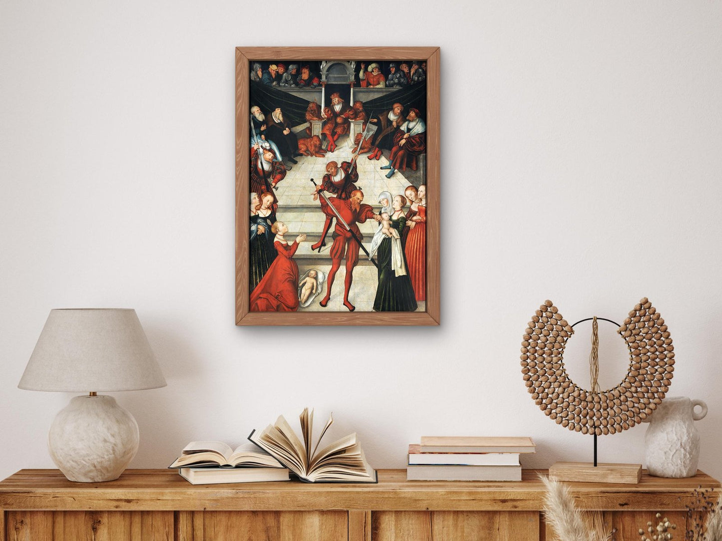 The Judgment of Solomon by Lucas Cranach the Elder, 1537, Renaissance, fine art print