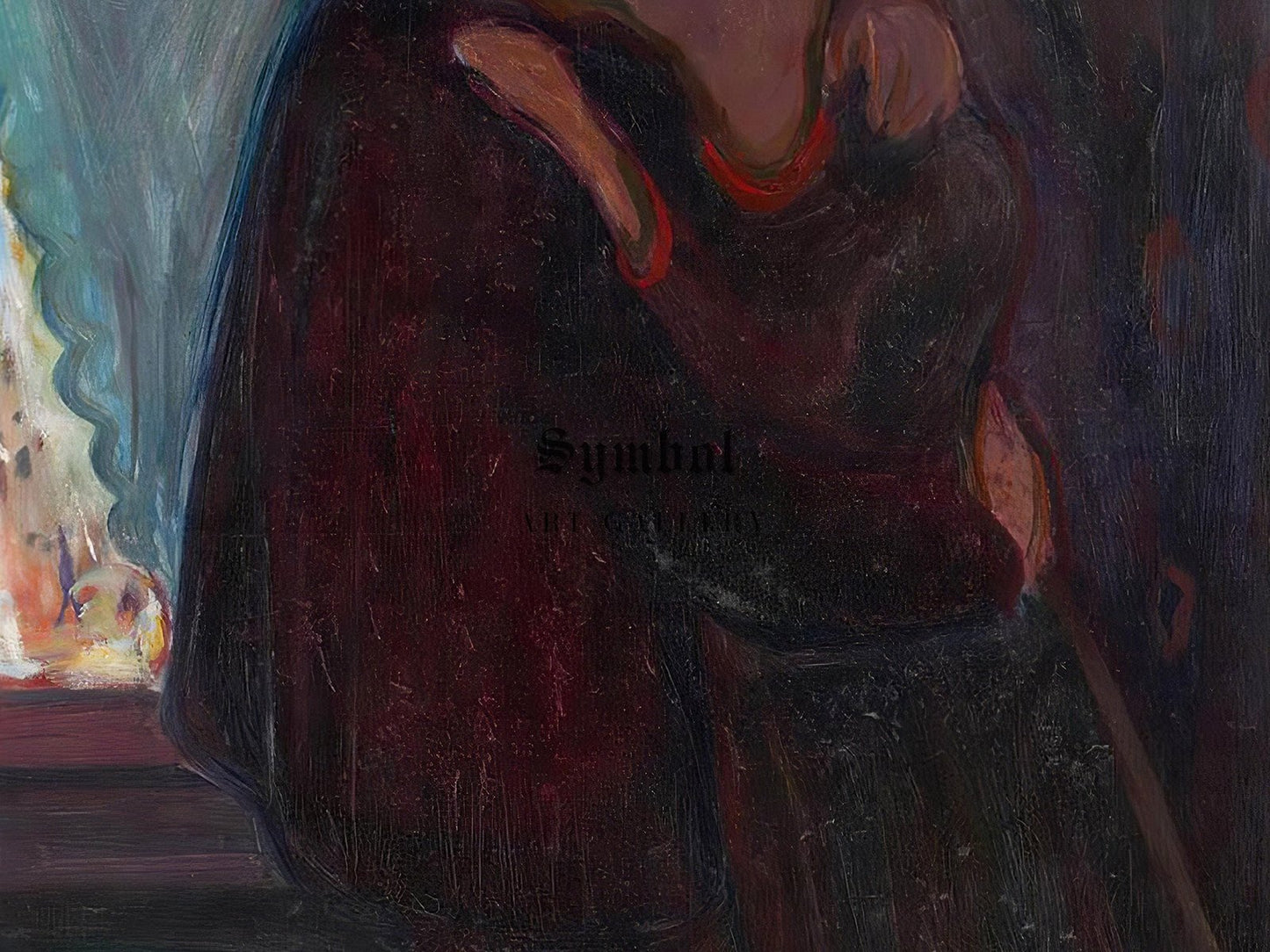 The Kiss by Edvard Munch, 1897, Expressionism and Fauvism, fine art print