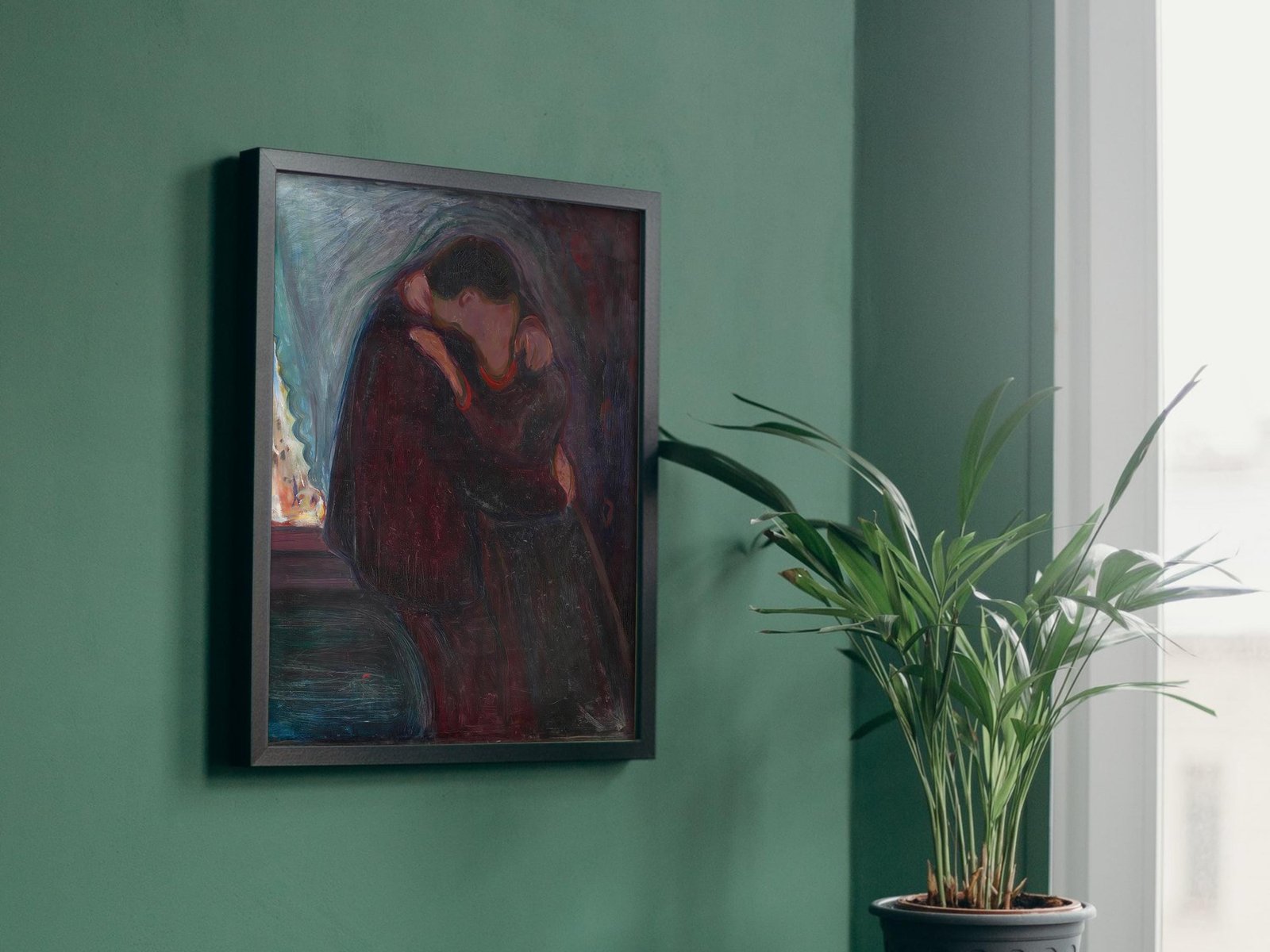 The Kiss by Edvard Munch, 1897, Expressionism and Fauvism, fine art print
