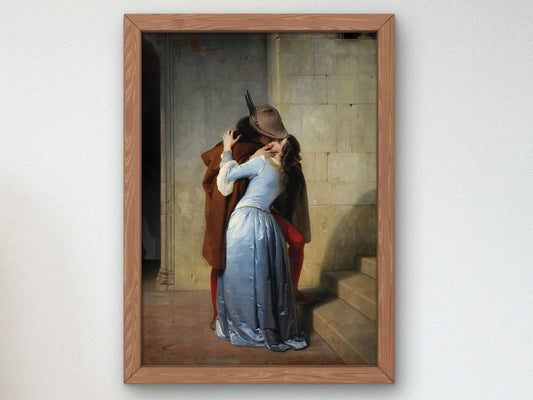 The Kiss by Francesco Hayez, 1859, Romanticism and Classical Landscapes, fine art print