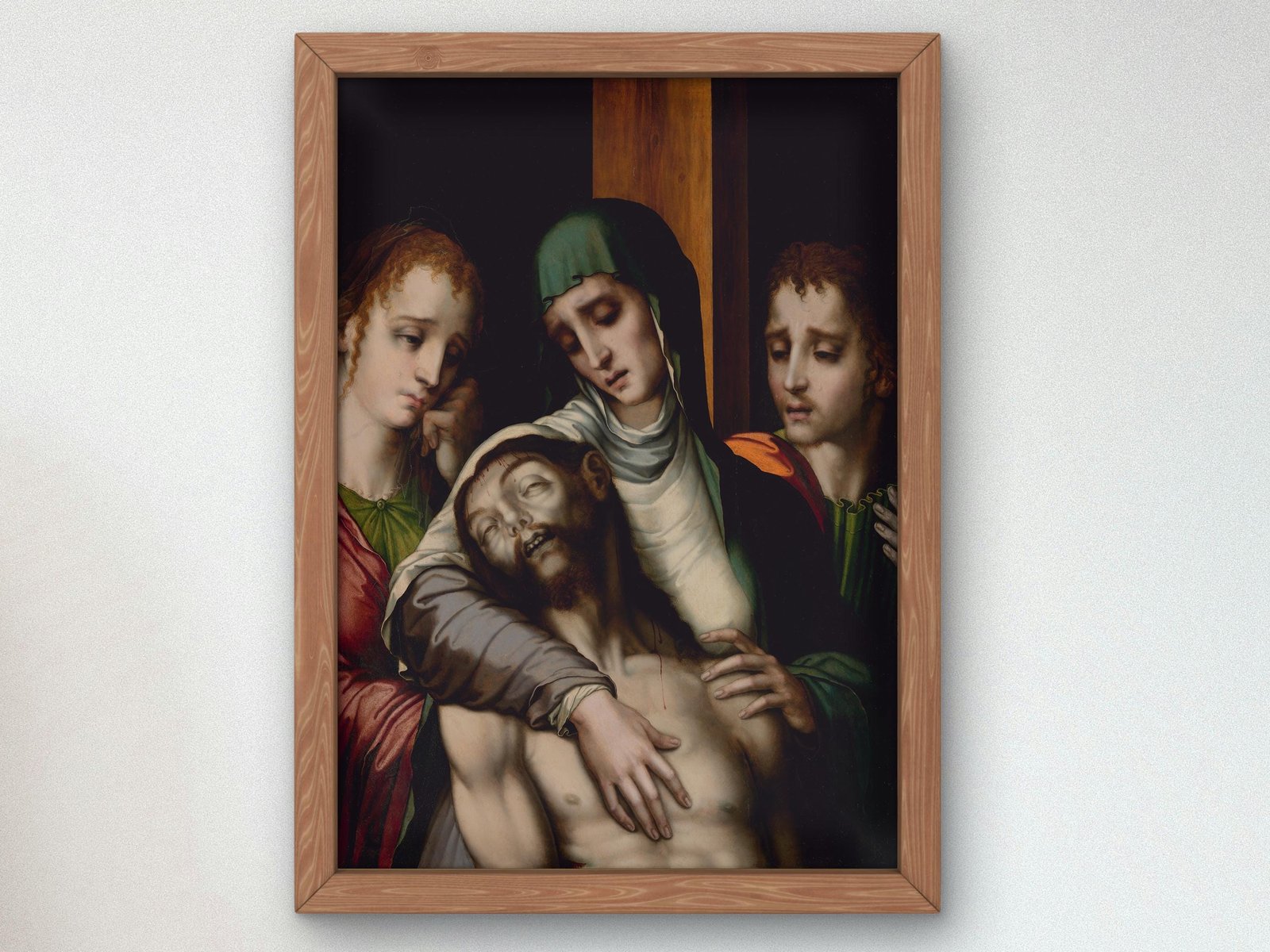 The Lamentation by Luis de Morales, 1560, Baroque and Chiaroscuro, fine art print