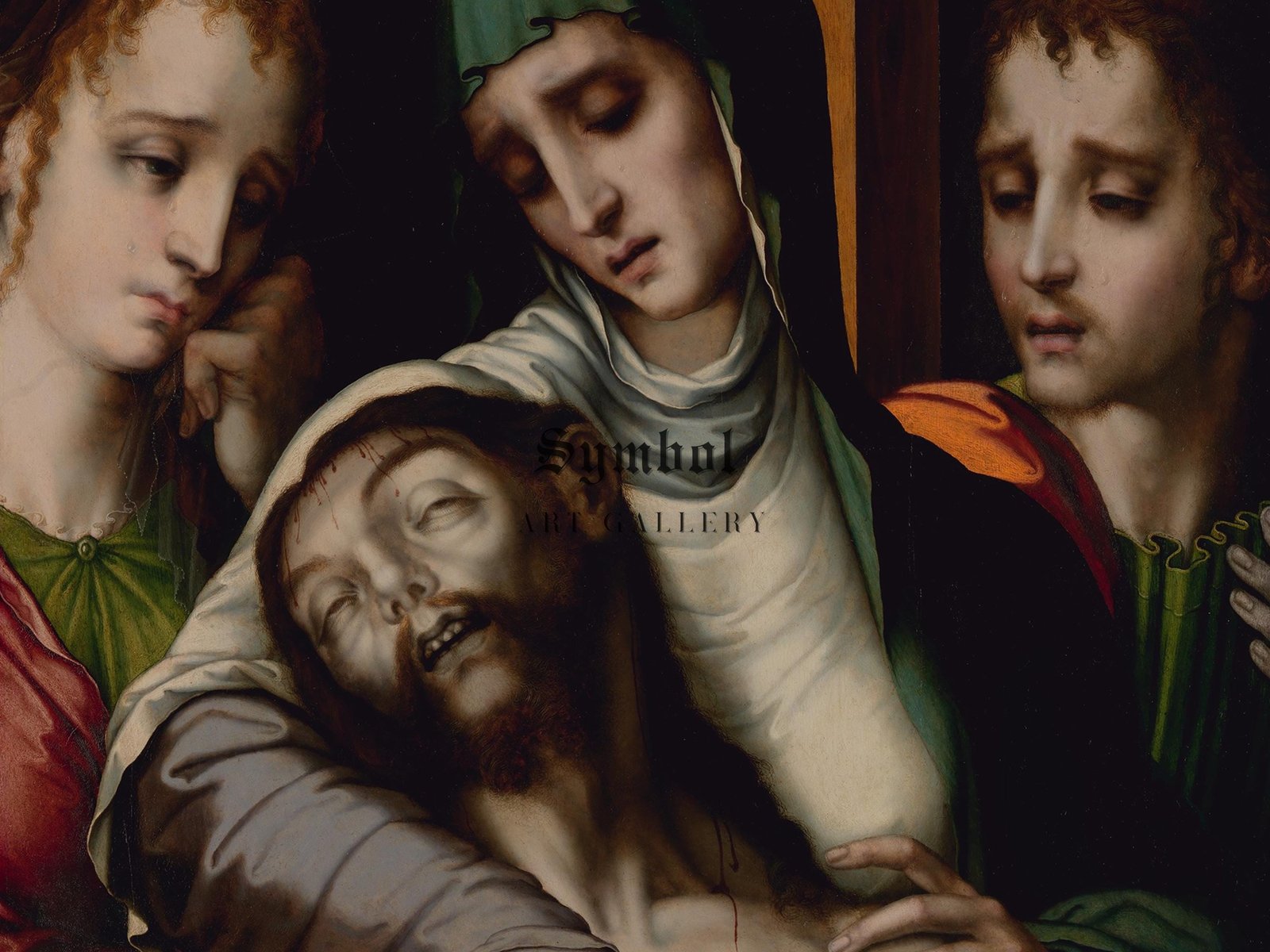 The Lamentation by Luis de Morales, 1560, Baroque and Chiaroscuro, fine art print