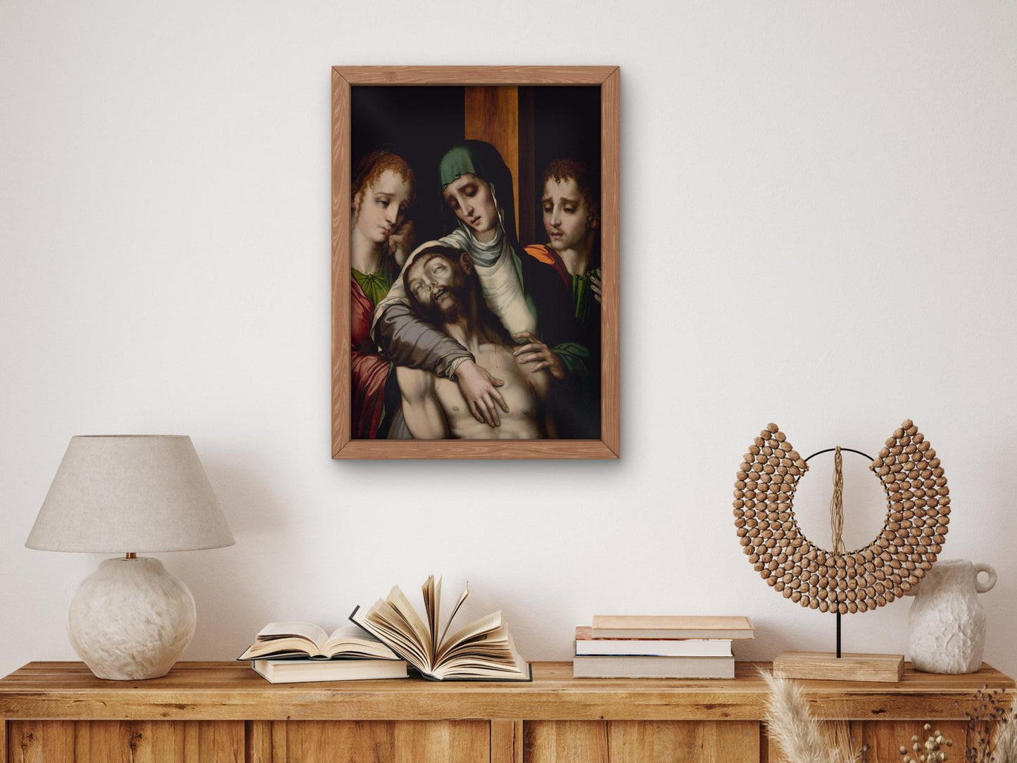 The Lamentation by Luis de Morales, 1560, Baroque and Chiaroscuro, fine art print