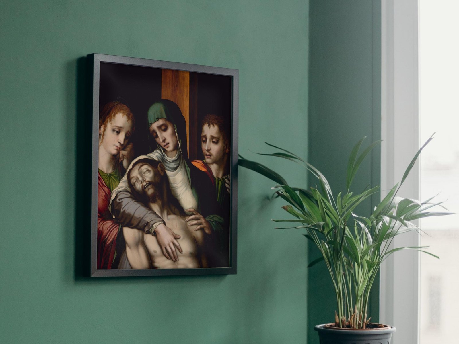 The Lamentation by Luis de Morales, 1560, Baroque and Chiaroscuro, fine art print