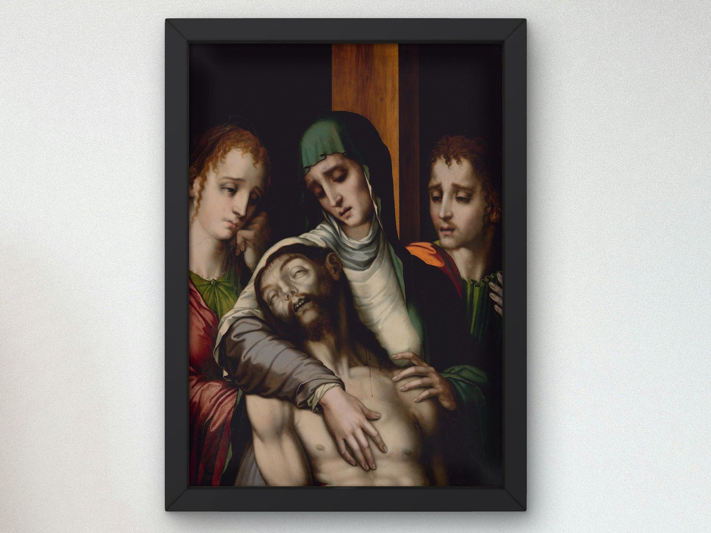 The Lamentation by Luis de Morales, 1560, Baroque and Chiaroscuro, fine art print
