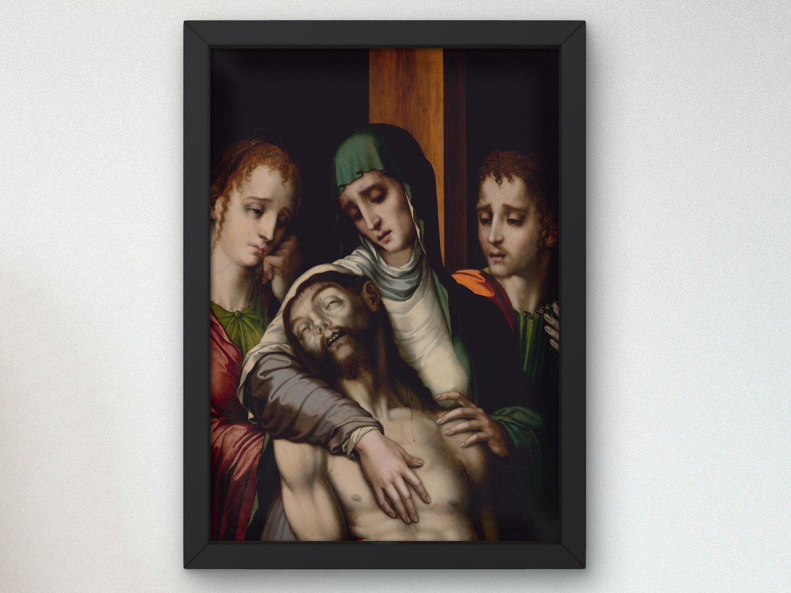 The Lamentation by Luis de Morales, 1560, Baroque and Chiaroscuro, fine art print