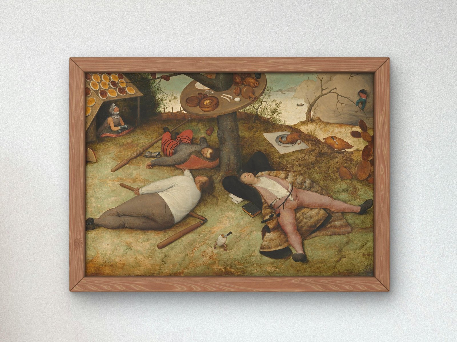 The Land of Cockaigne by Pieter Bruegel the Elder, 1567, Renaissance, fine art print