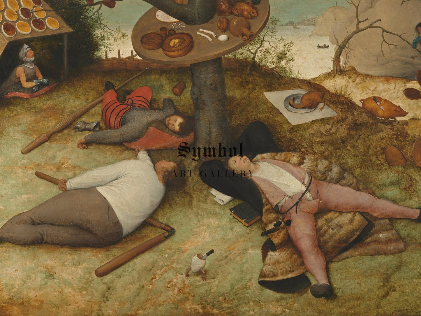 The Land of Cockaigne by Pieter Bruegel the Elder, 1567, Renaissance, fine art print