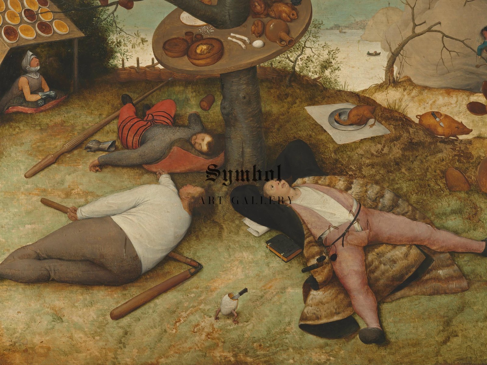 The Land of Cockaigne by Pieter Bruegel the Elder, 1567, Renaissance, fine art print