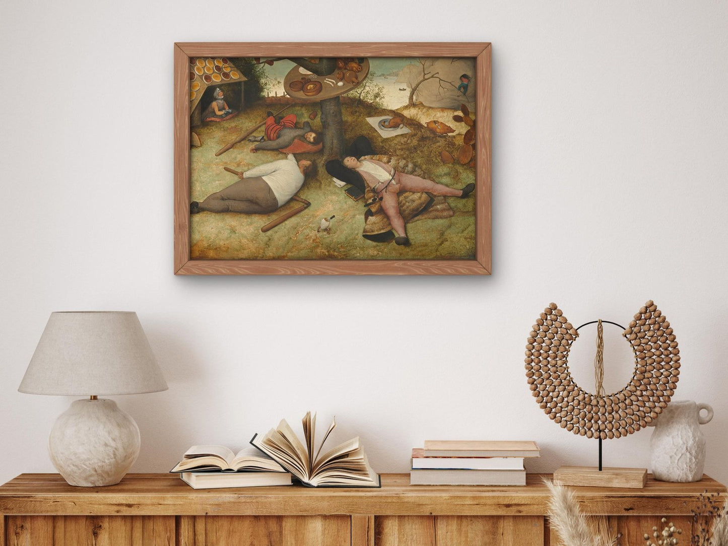 The Land of Cockaigne by Pieter Bruegel the Elder, 1567, Renaissance, fine art print