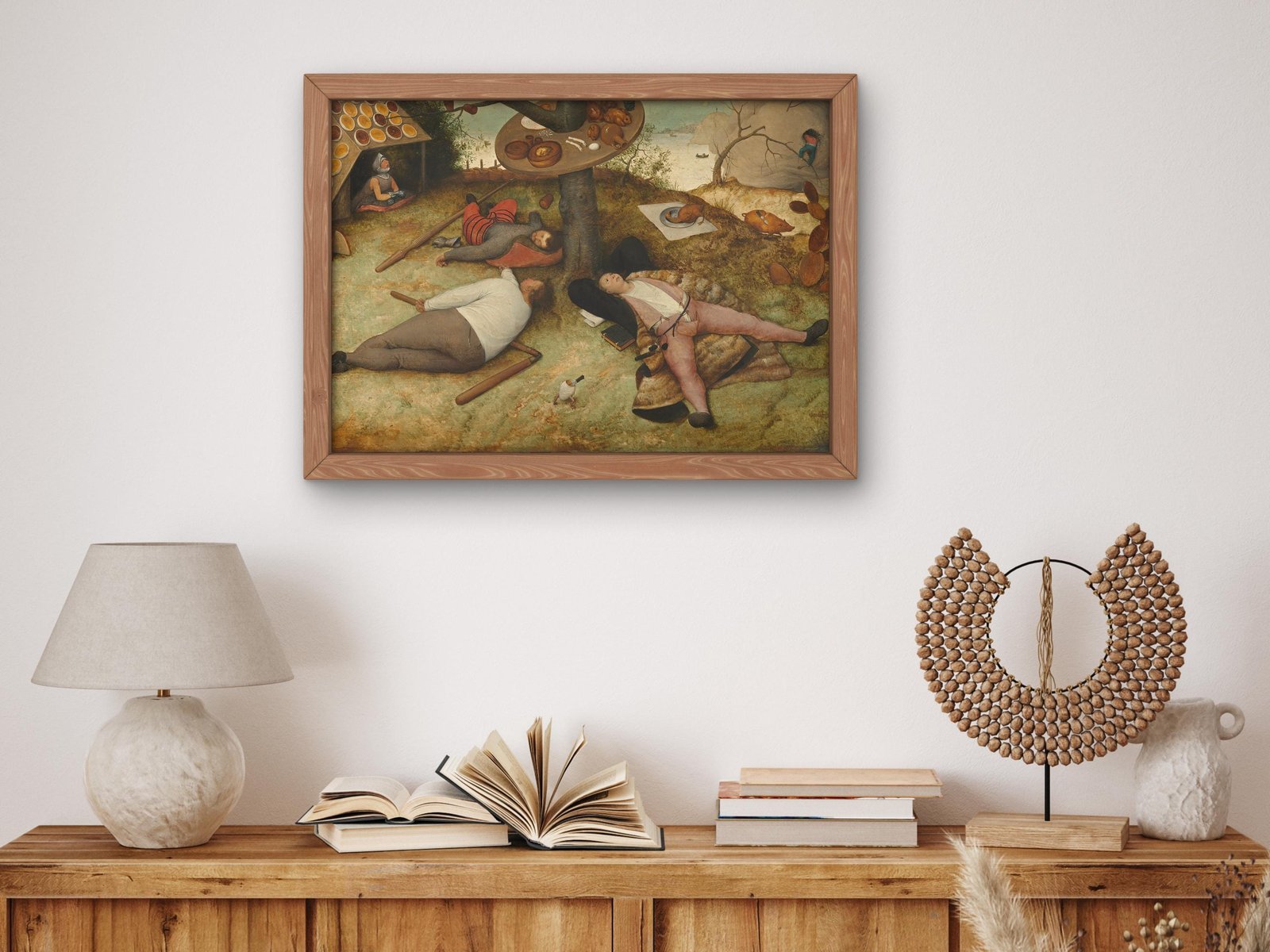 The Land of Cockaigne by Pieter Bruegel the Elder, 1567, Renaissance, fine art print