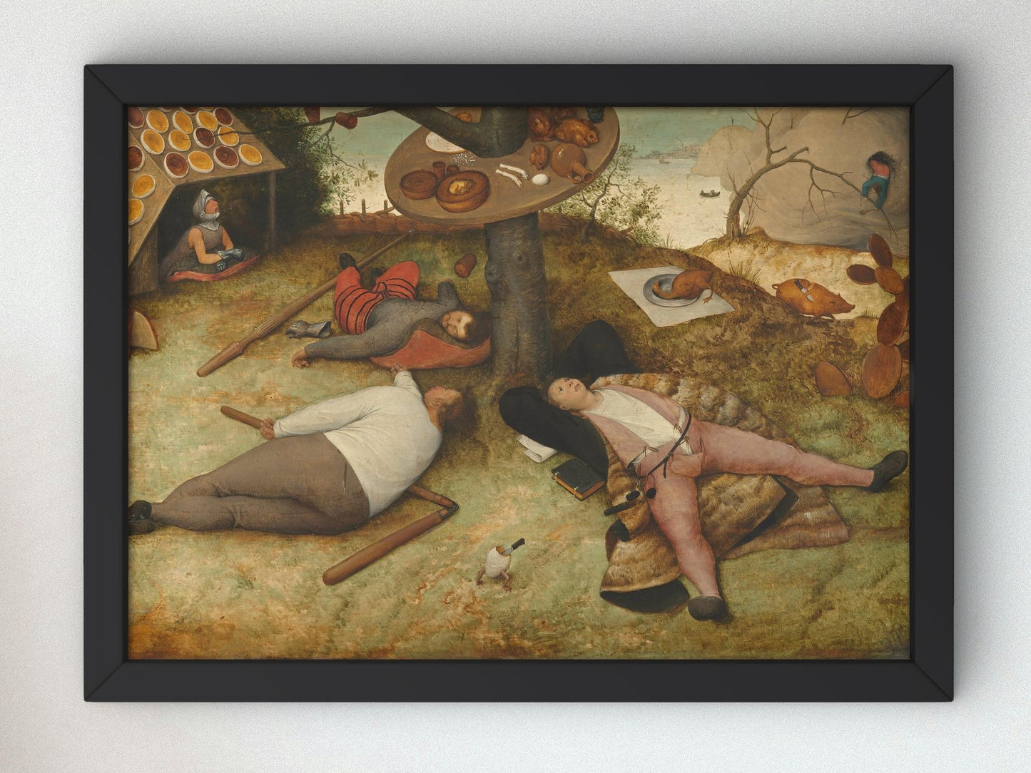 The Land of Cockaigne by Pieter Bruegel the Elder, 1567, Renaissance, fine art print