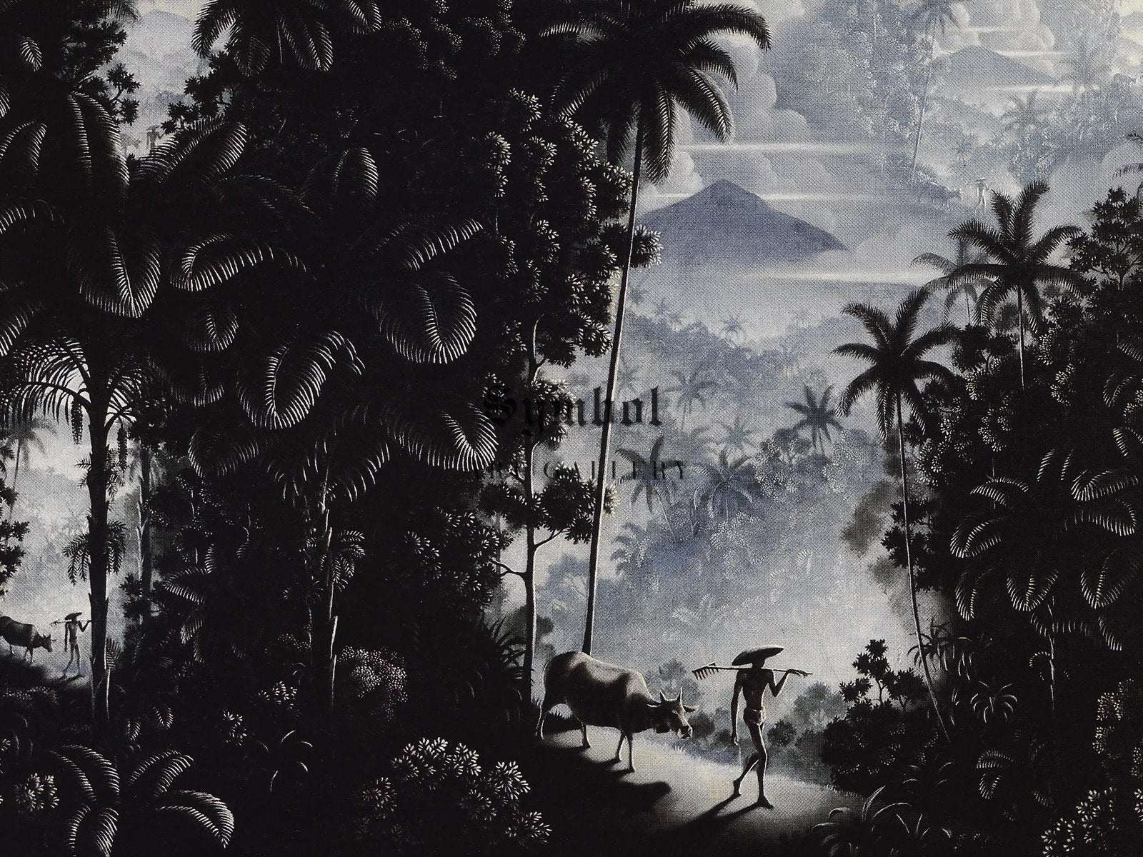 The Landscape and Her Children by Walter Spies, 1939, Surrealism and Modern Art, fine art print