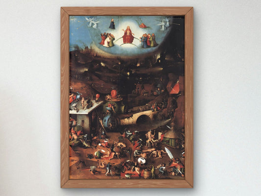 The Last Judgment by Hieronymus Bosch, 1486, Medieval art, fine art print