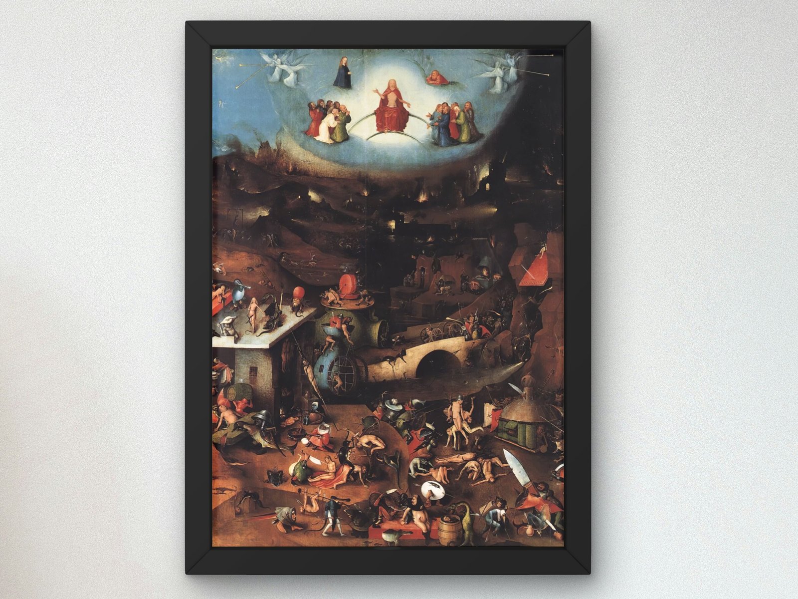 The Last Judgment by Hieronymus Bosch, 1486, Medieval art, fine art print